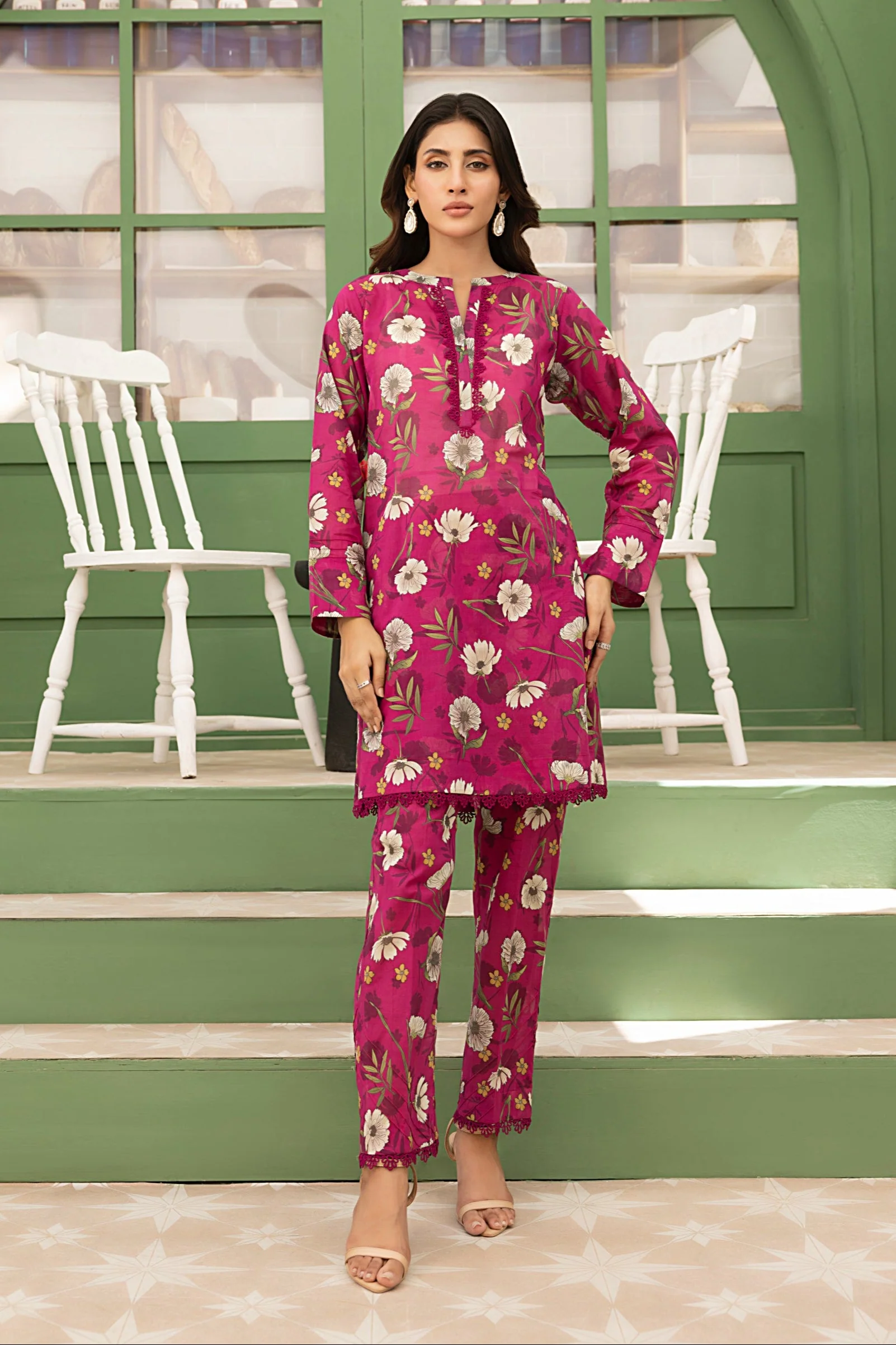 02 Piece Ready to wear Printed Shirt & Trouser