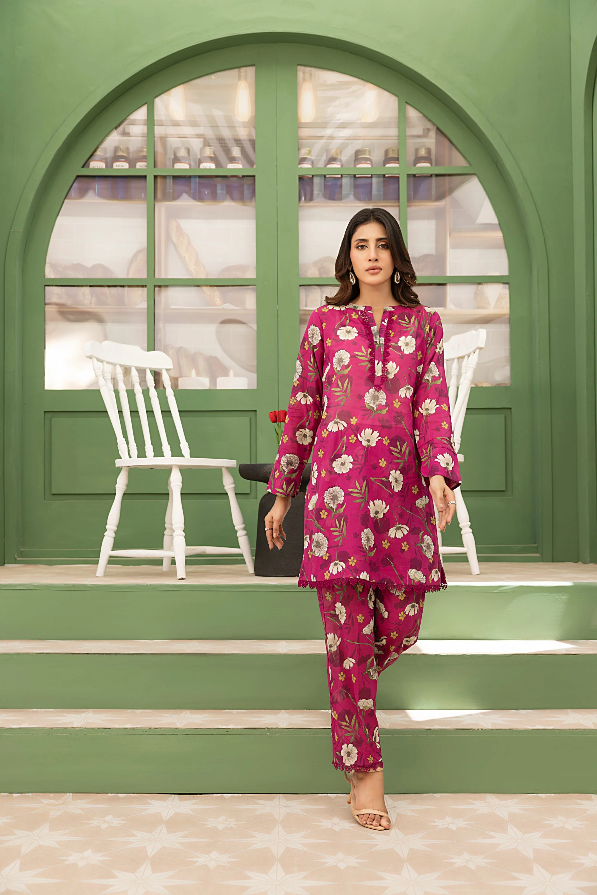 02 Piece Ready to wear Printed Shirt & Trouser