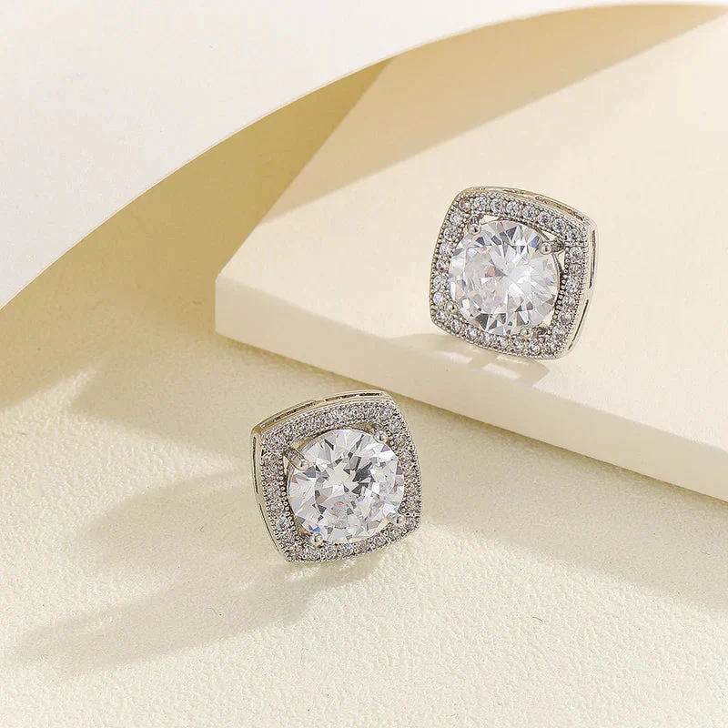 Dazzling Silver Cascade Earrings
