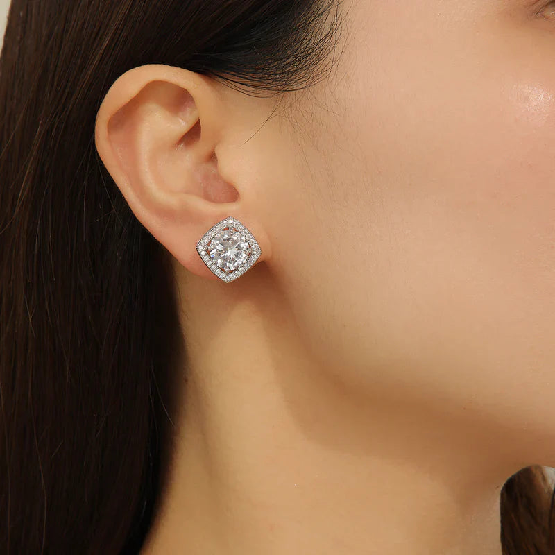 Dazzling Silver Cascade Earrings