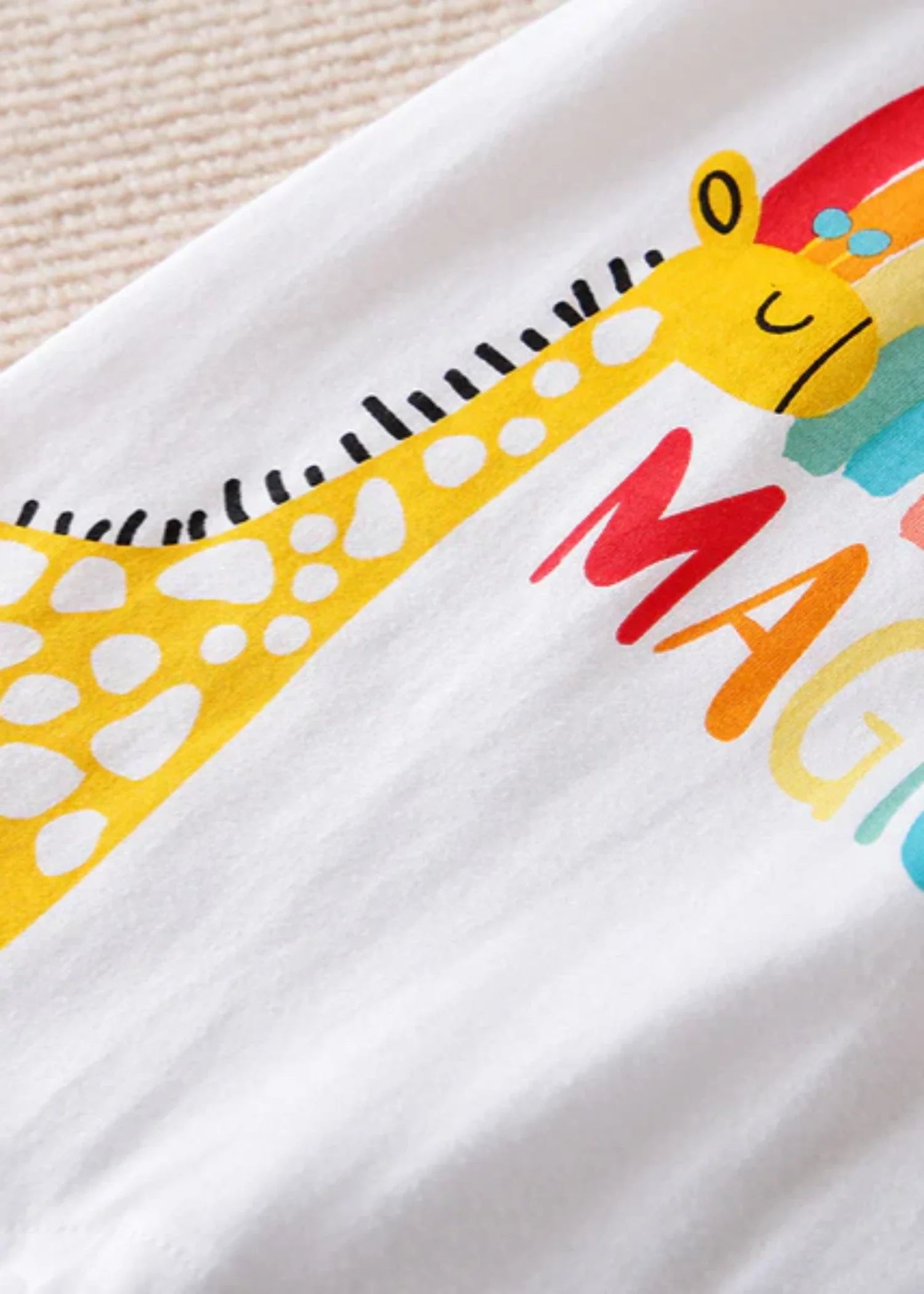 Magical Rainbow N Animals Baby Romper