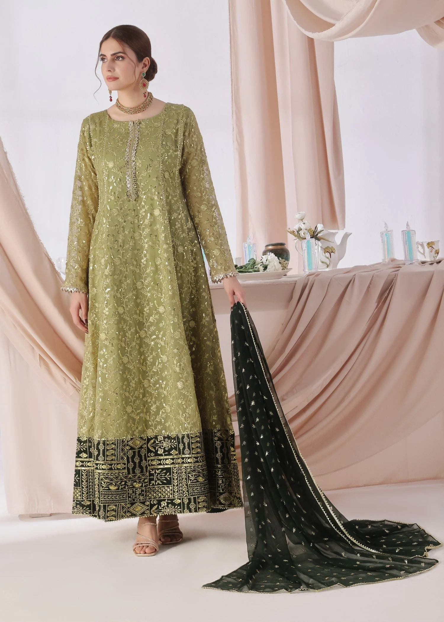 Hajra Noor - Olive 3 Hajra Noor - Olive