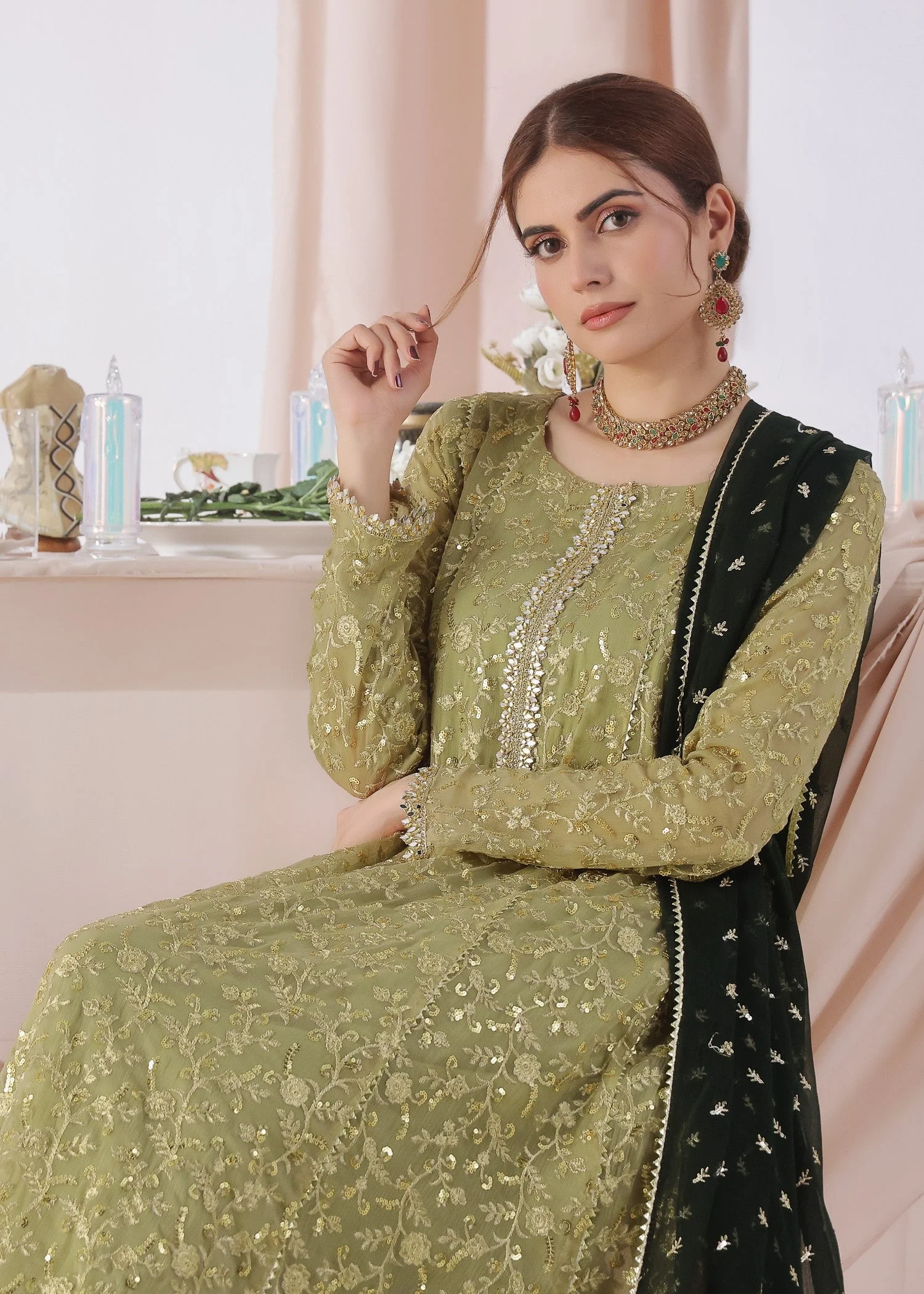Hajra Noor - Olive 6 Hajra Noor - Olive