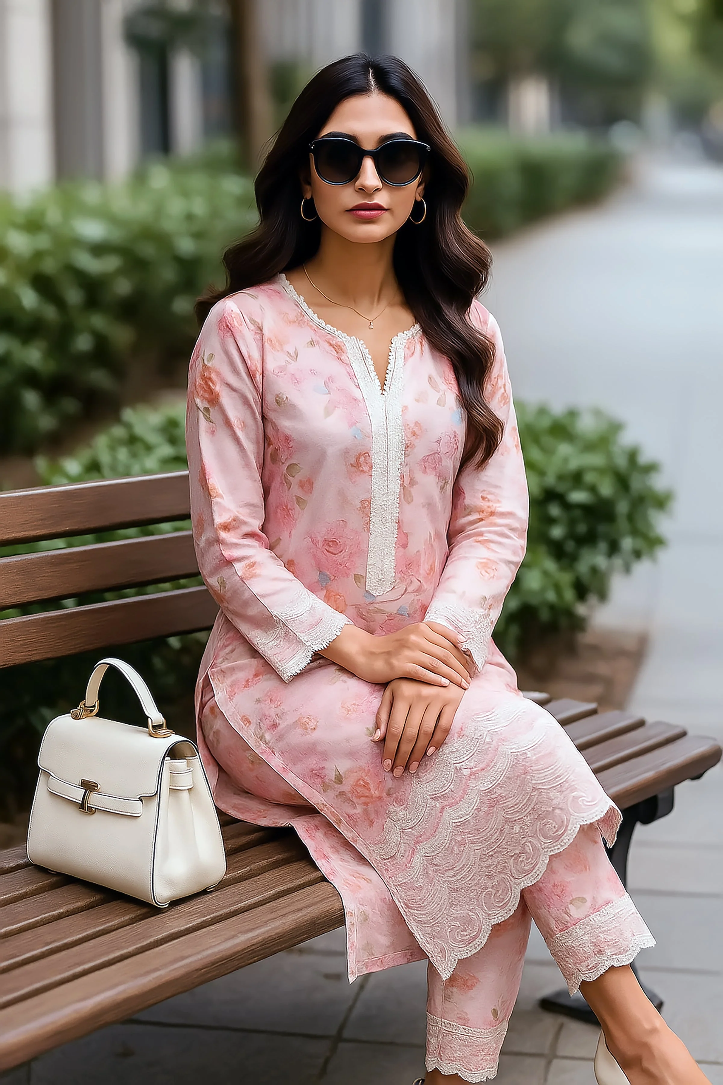 02 Piece Ready to wear Embroidered Shirt & Trouser