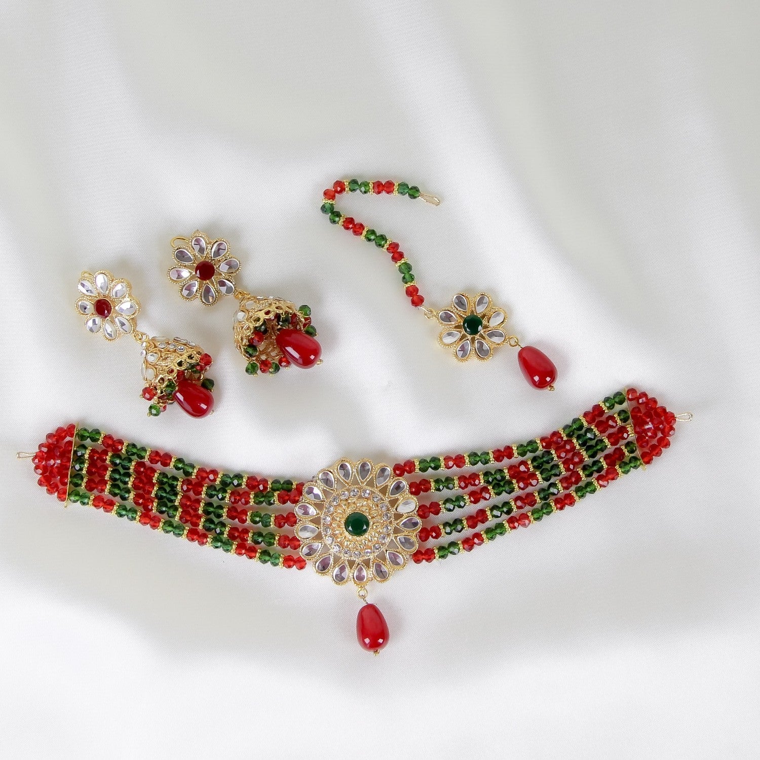 Chic By Gems |Multi color choker set