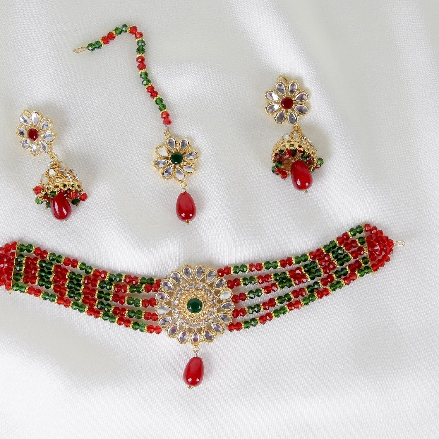 Chic By Gems |Multi color choker set