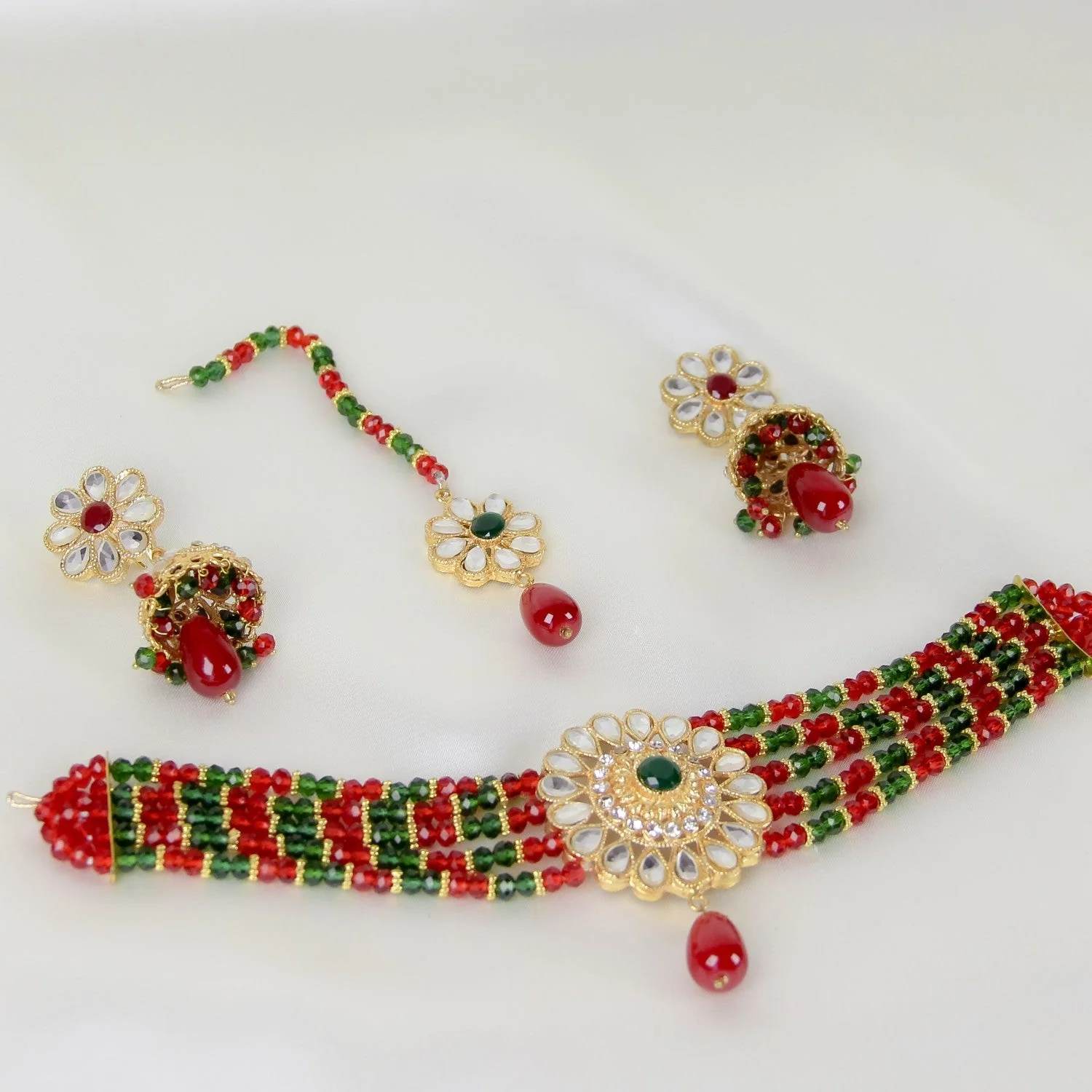 Chic By Gems |Multi color choker set