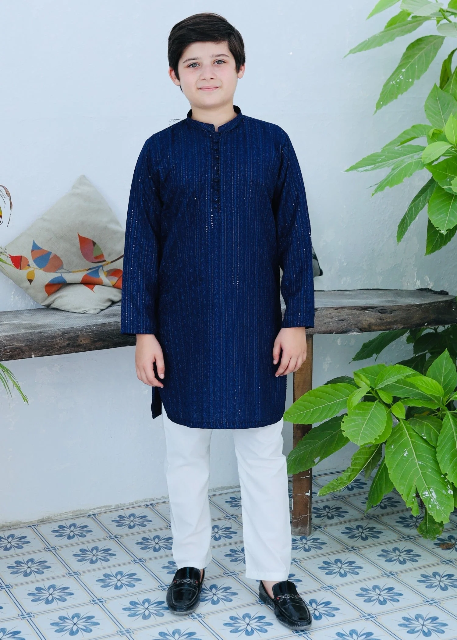 Navy Blue Kurta Trouser KT 113