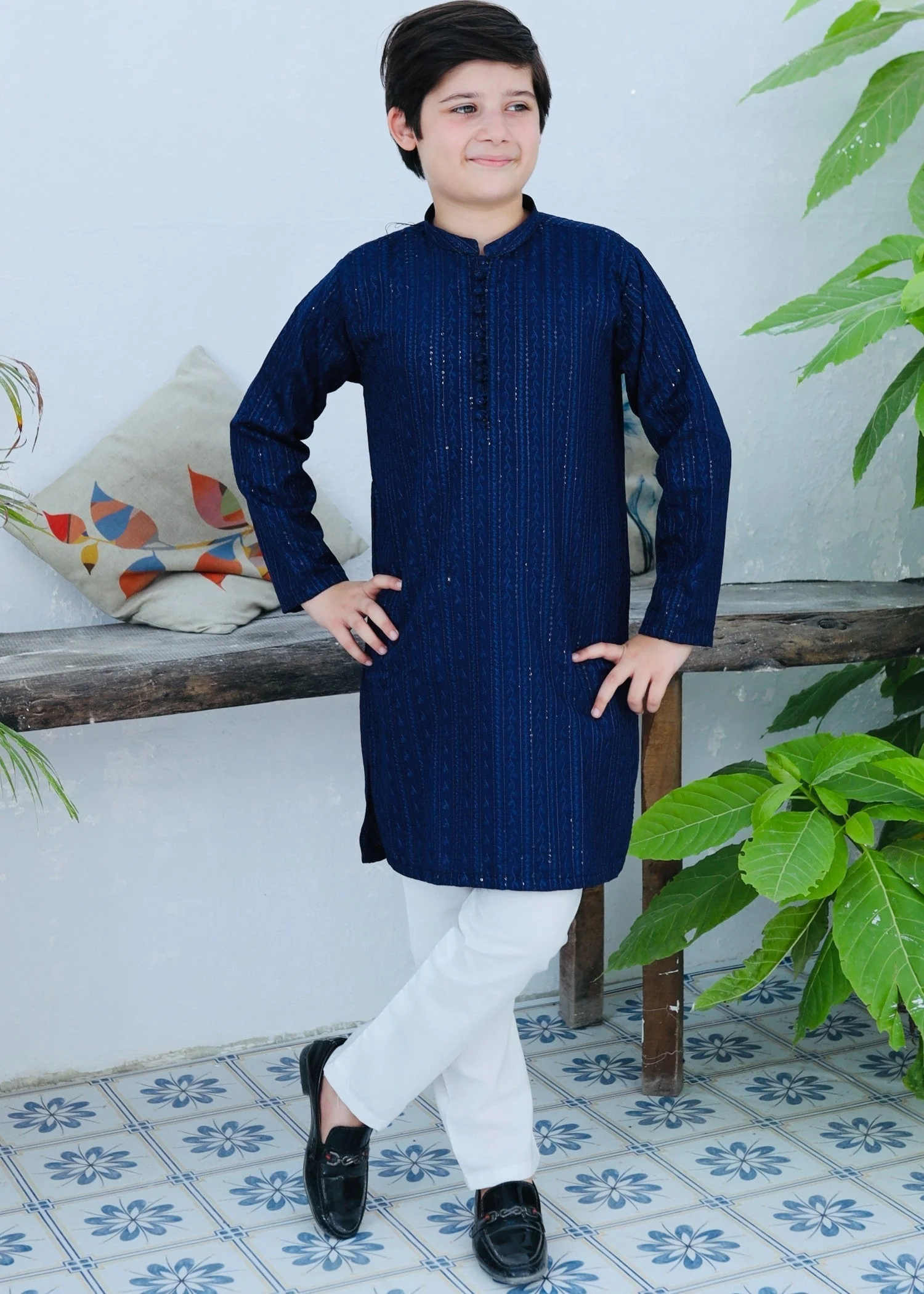 Navy Blue Kurta Trouser KT 113