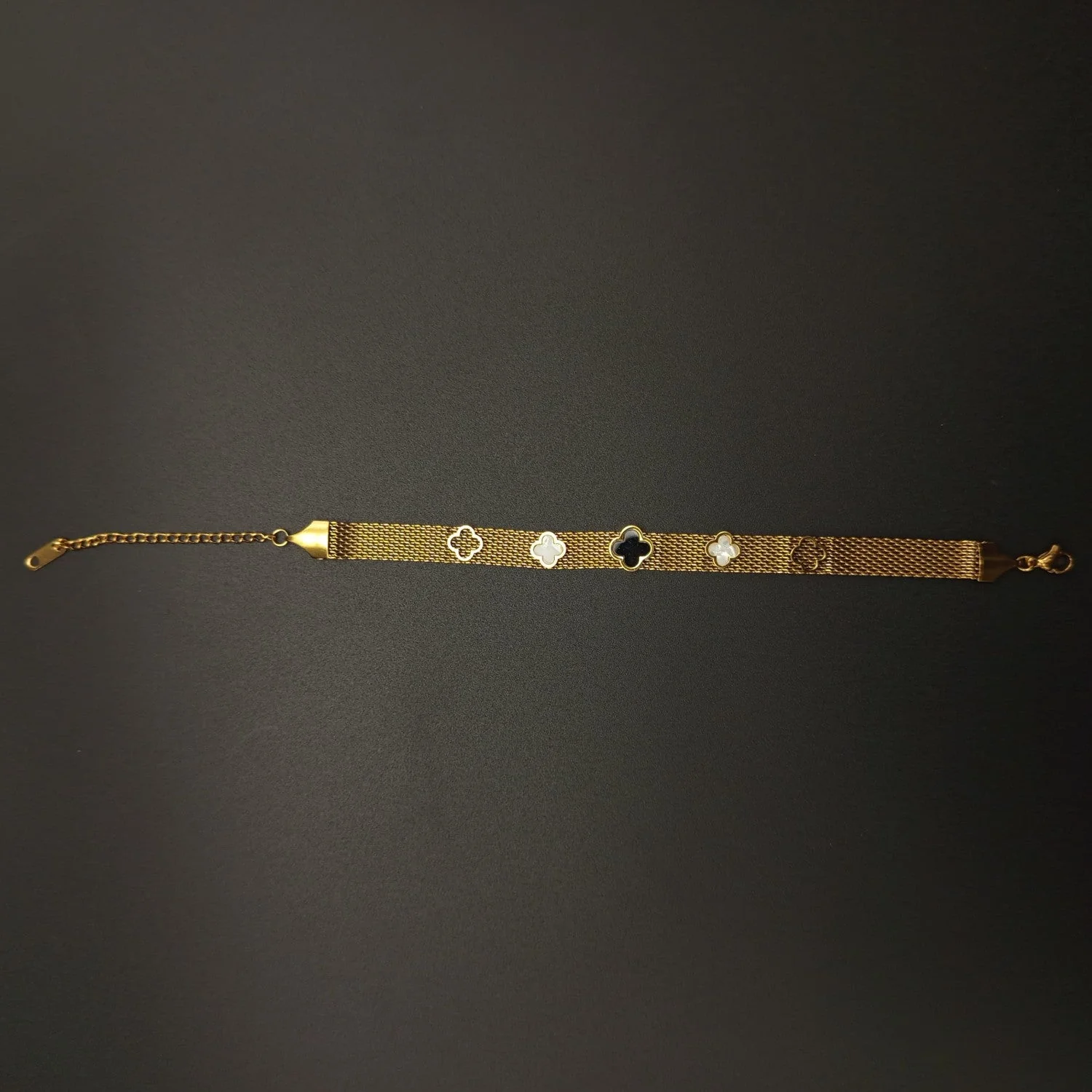 Flower Bracelet - (Gold)