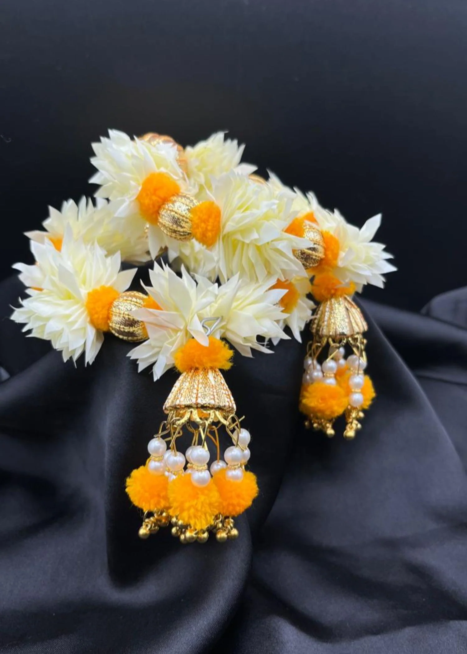 Shehnai Gota Gajra Yellow