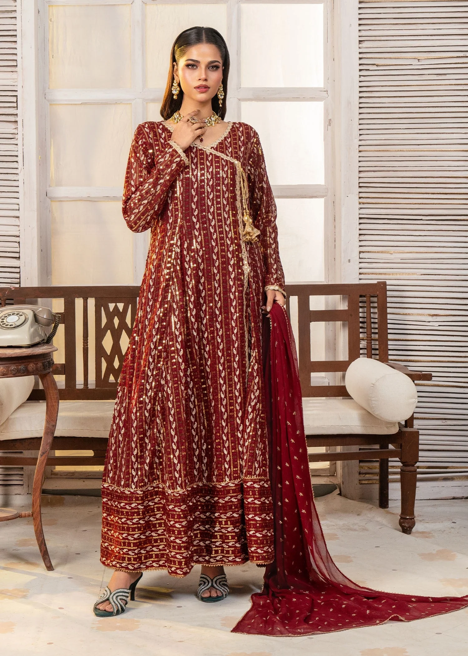 Resham Maroon
