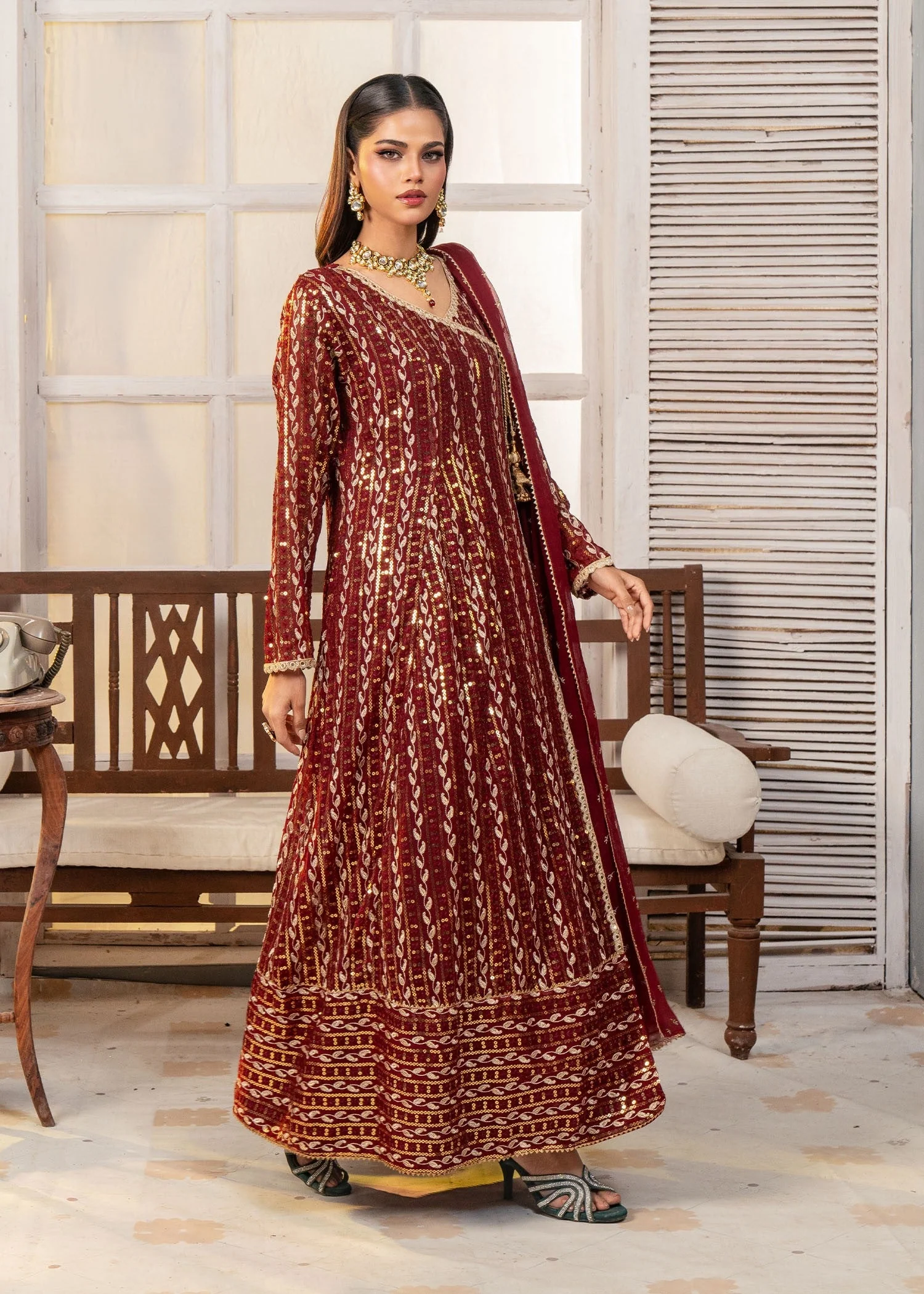 Resham Maroon