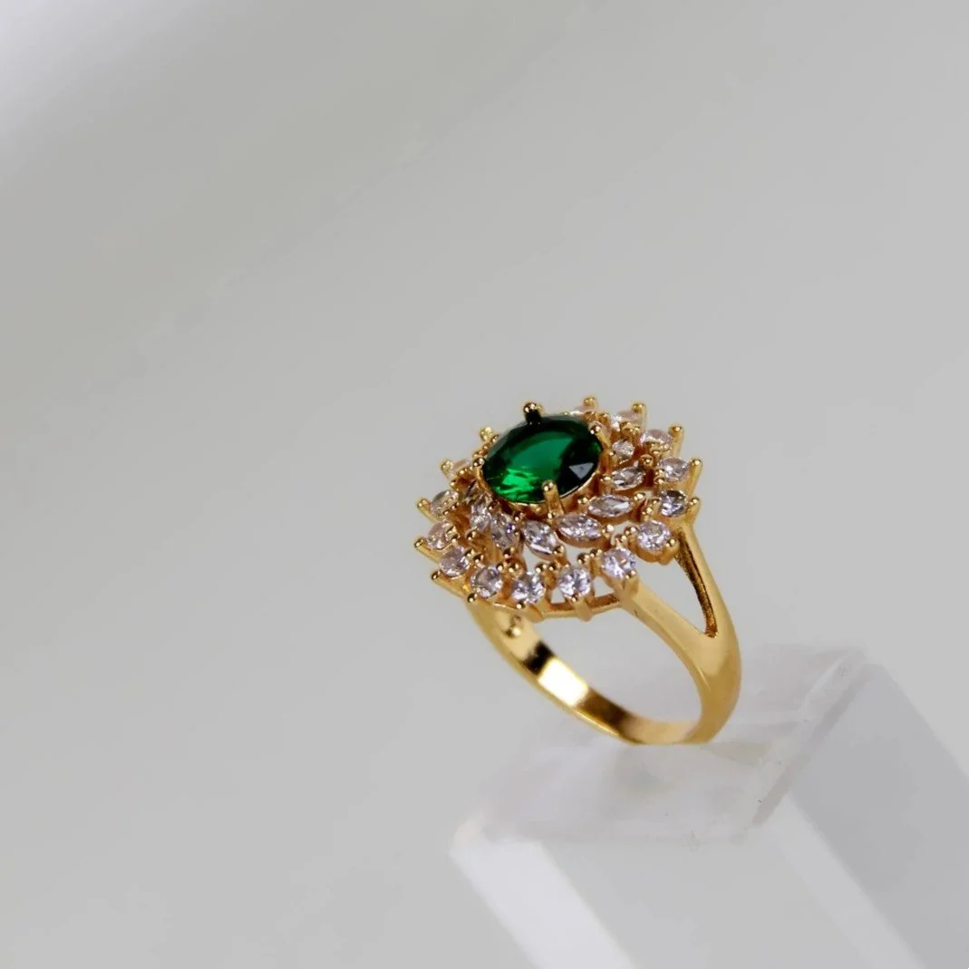 Chic by Gems | green zircon lady ring