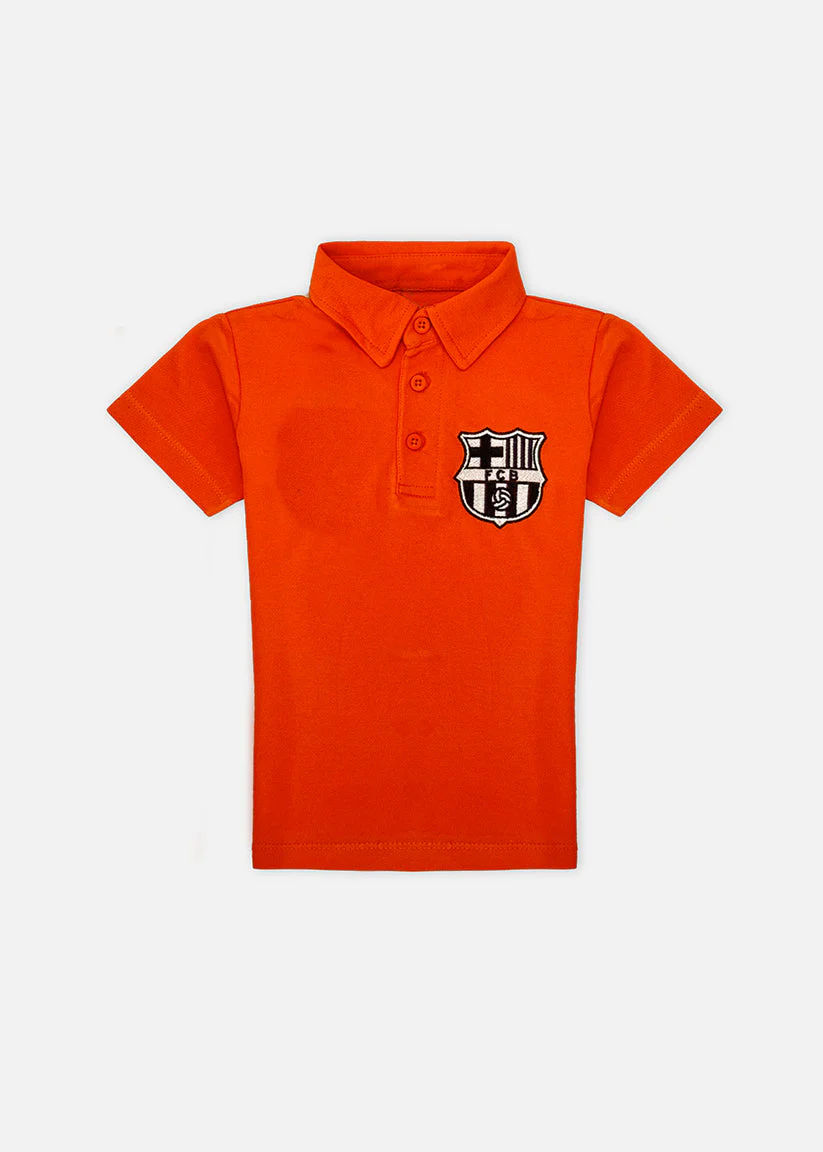 BOYS EMBROIDER POLO ORANGE
