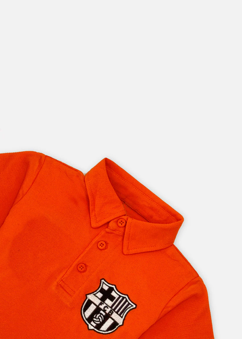 BOYS EMBROIDER POLO ORANGE