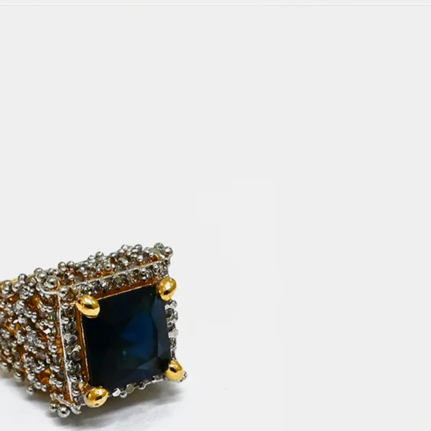 Embellished Elegant Turkish Rings Black
