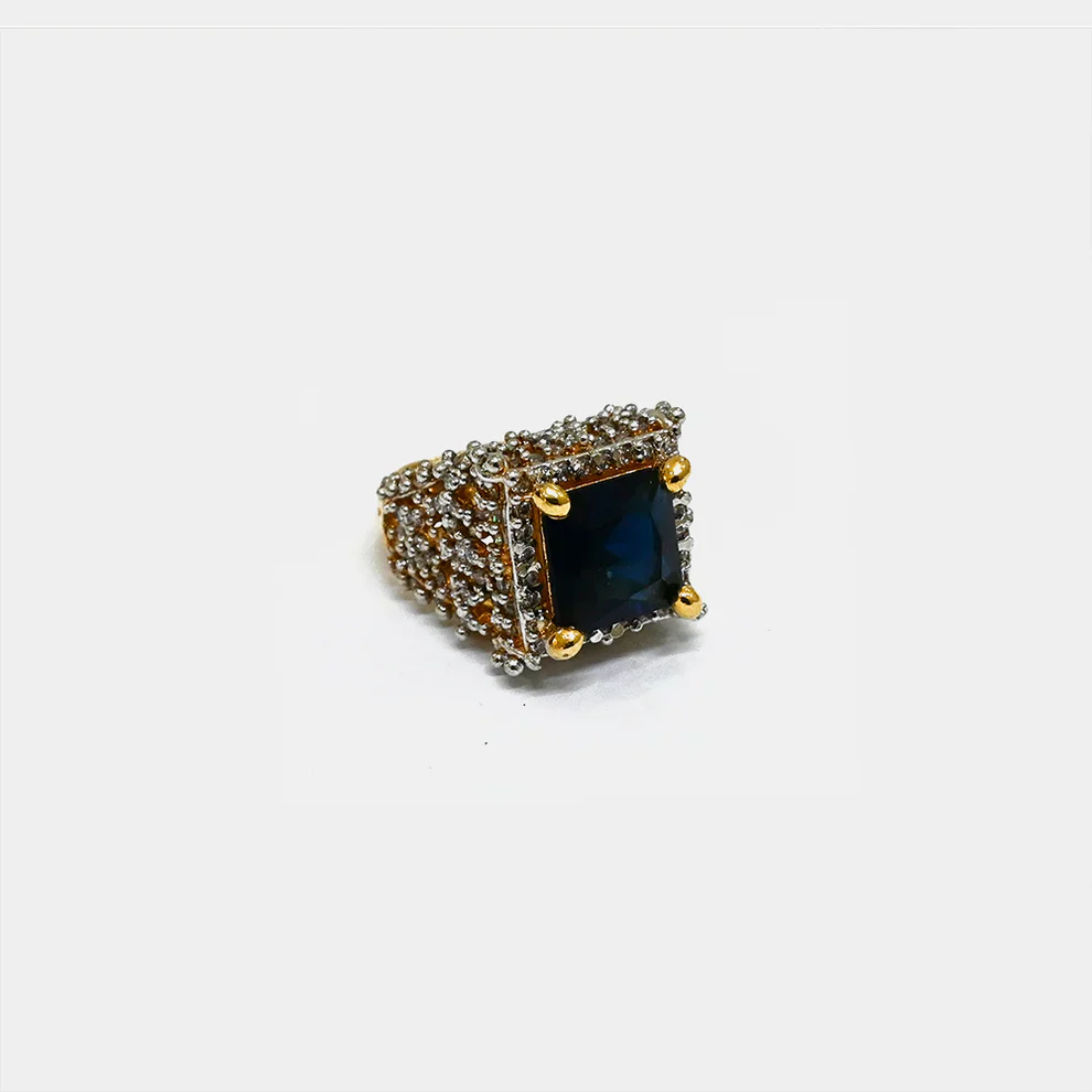Embellished Elegant Turkish Rings Black