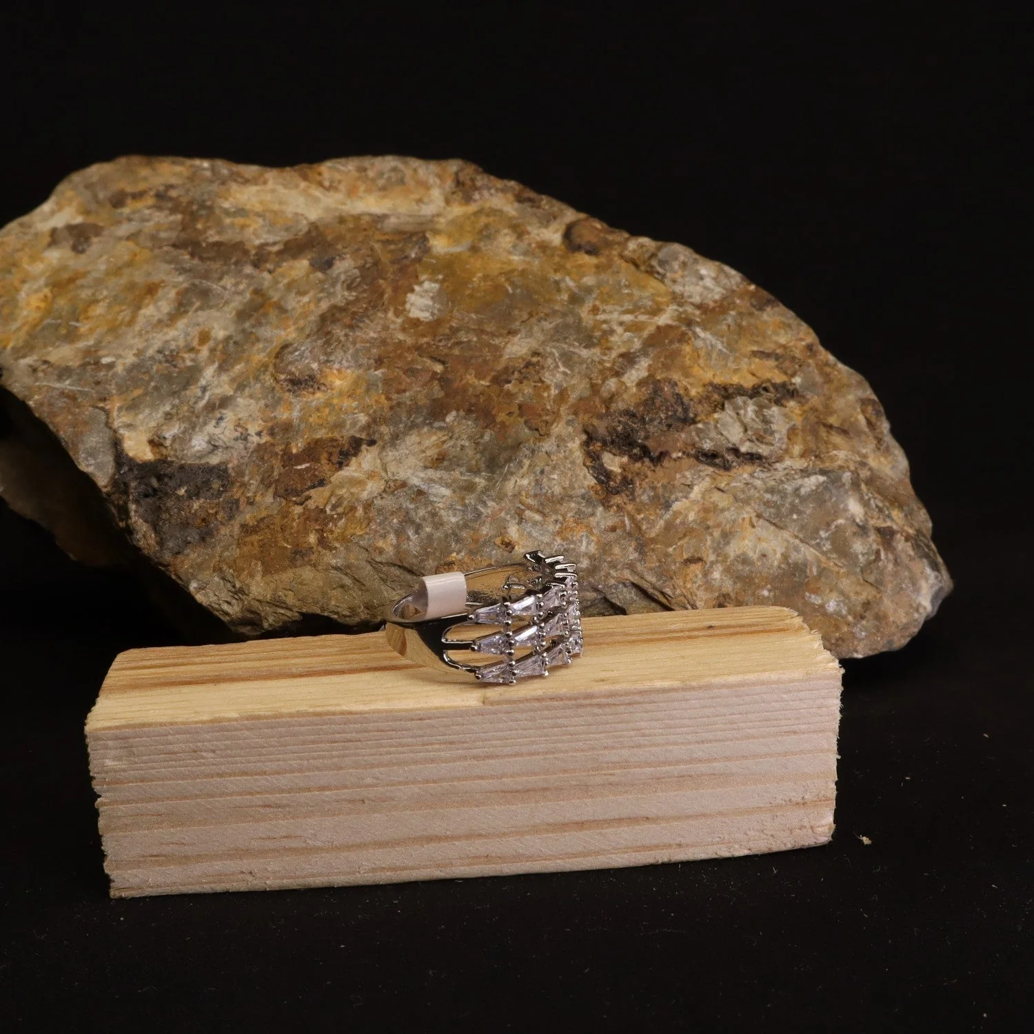 Mr.RJ| silver stones silver plated rings