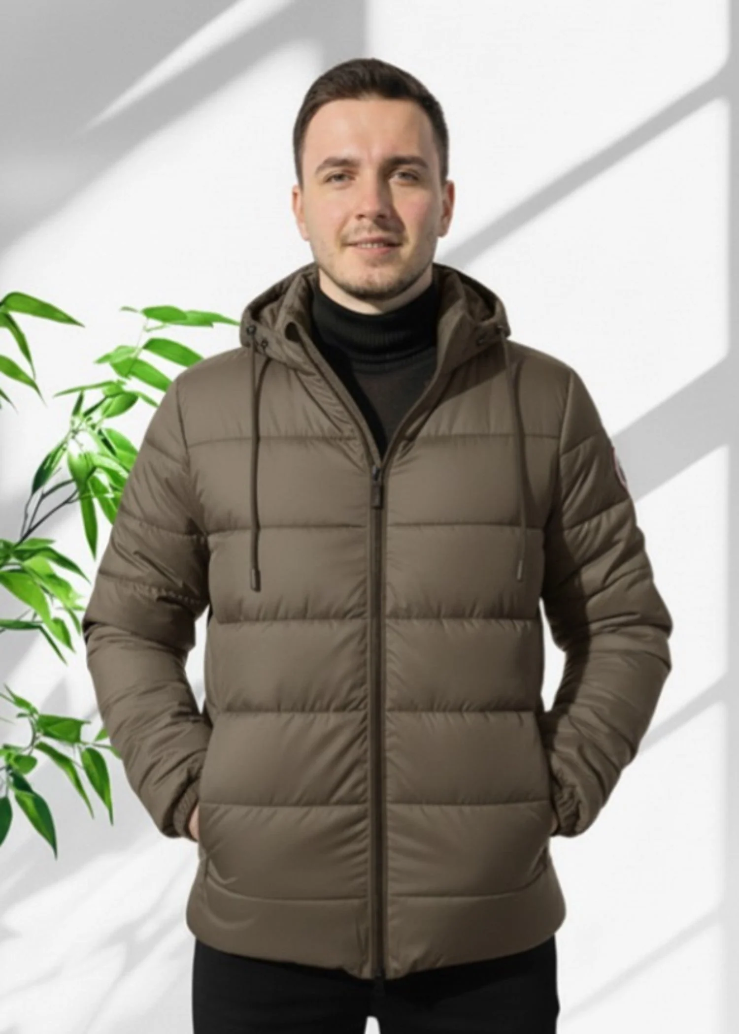 Brown Puffer Jacket 9507-3