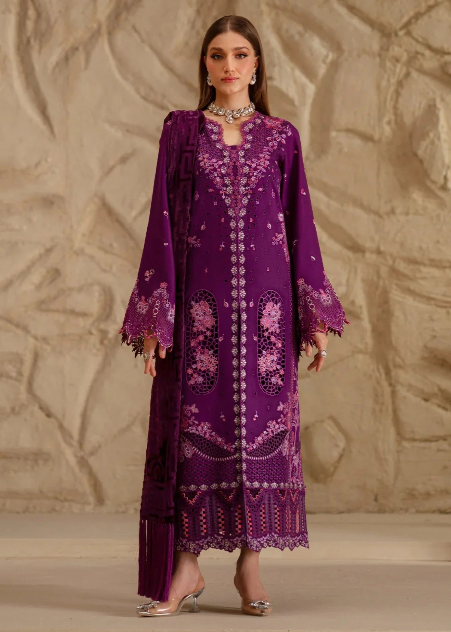 162 - B | 3 PC Kotrai Stitched