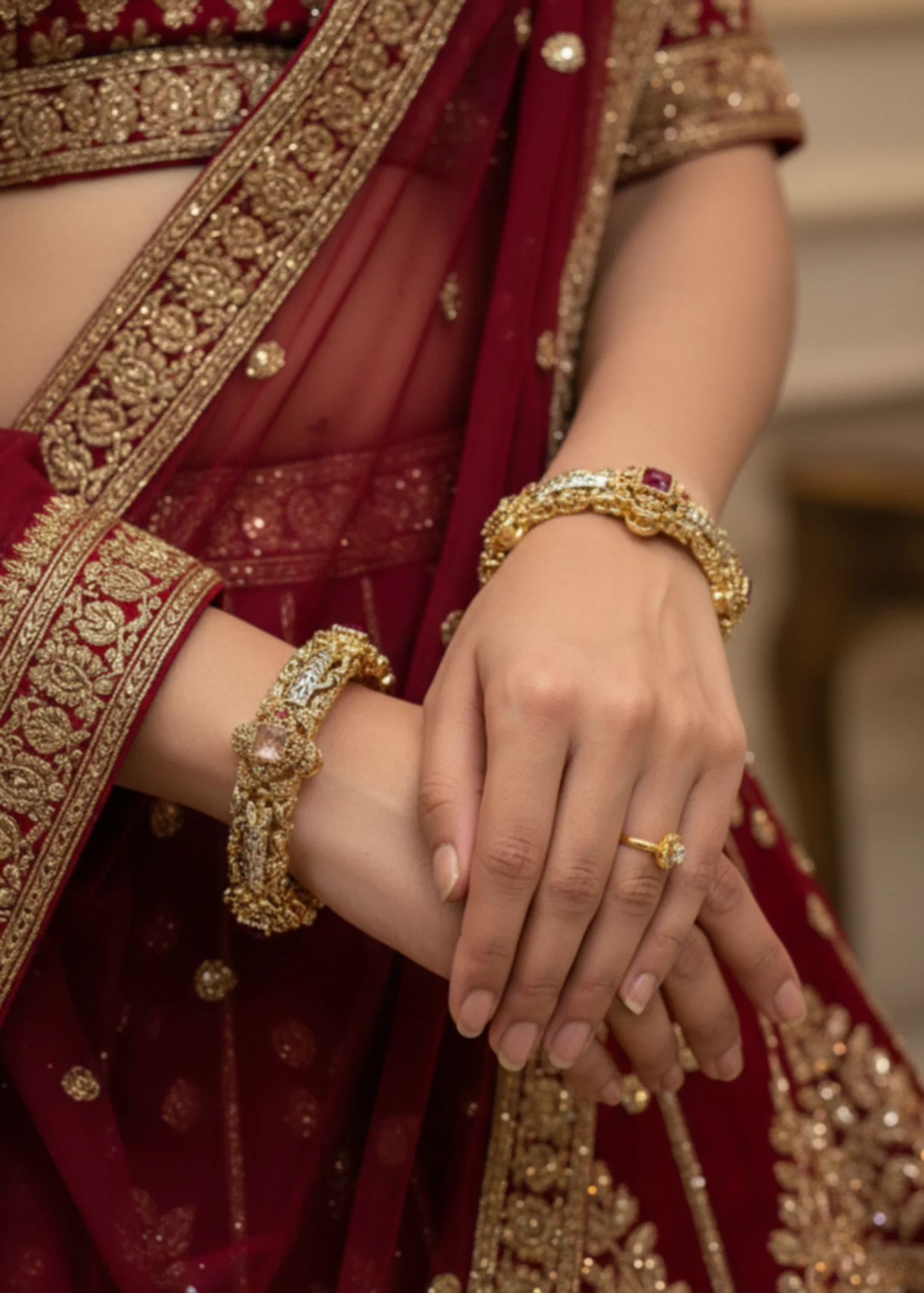 Majestic Aura Bangles Openable - Multi | ZAROSH JEWEL