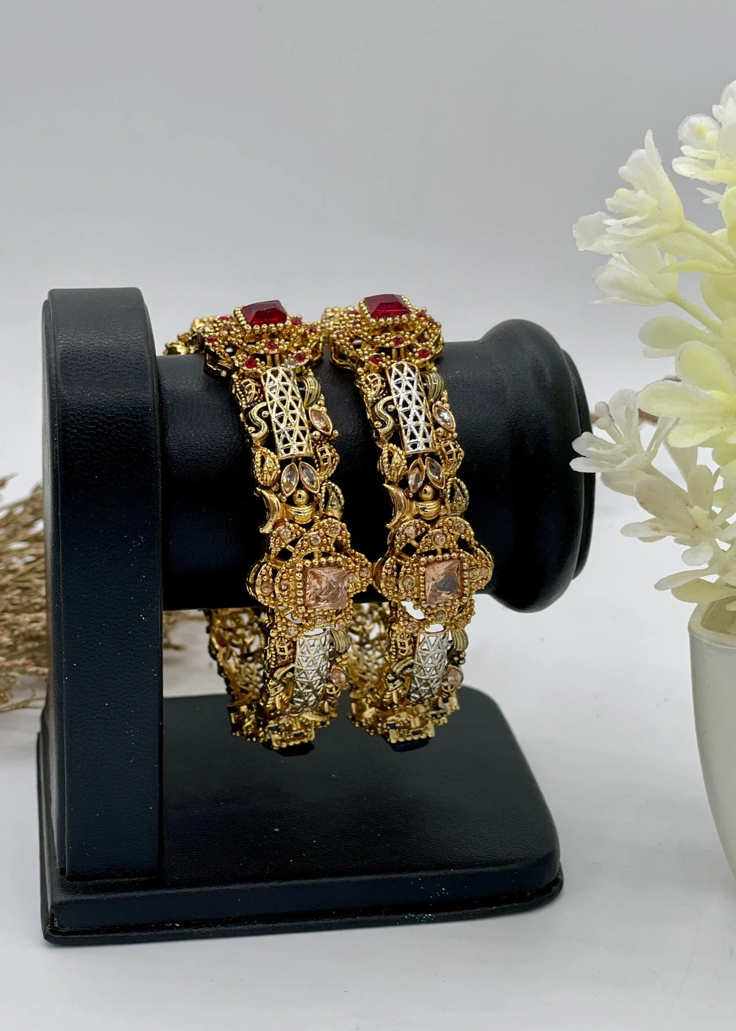 Majestic Aura Bangles Openable - Multi | ZAROSH JEWEL