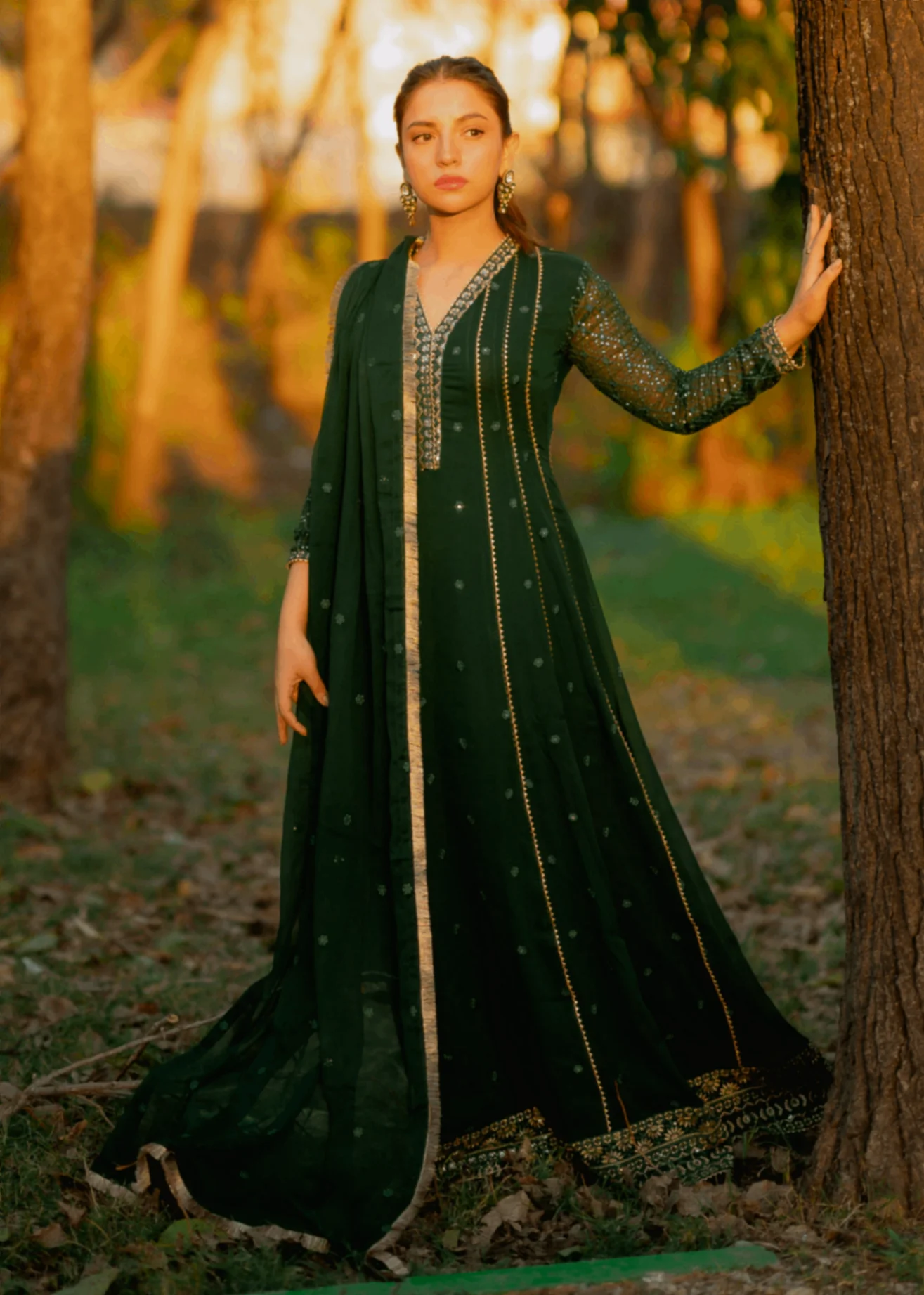 Kashish Kaai Green 3 pieces