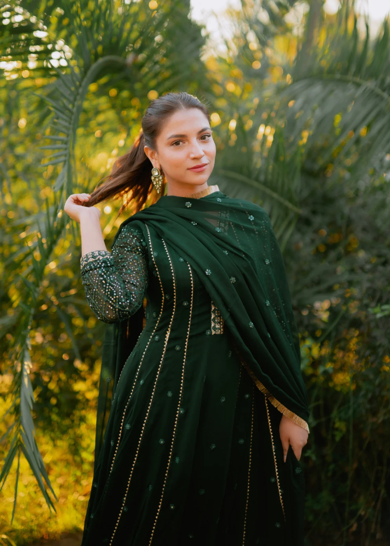 Kashish Kaai Green 3 pieces