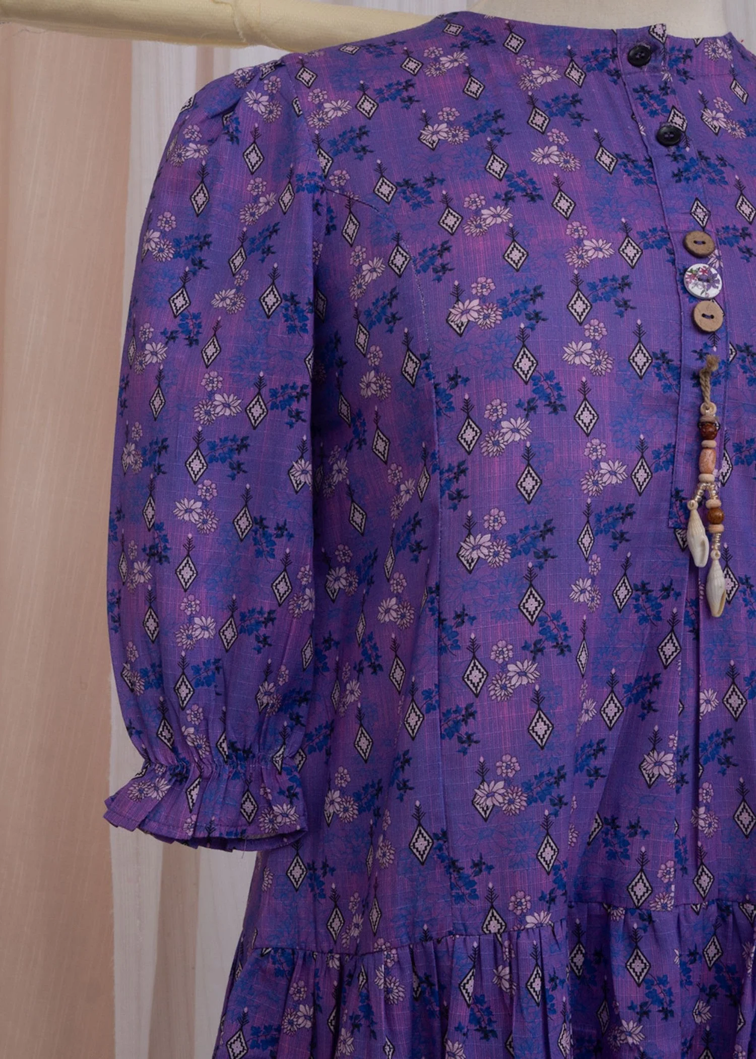 Printed Cotton Jacquard Maxi