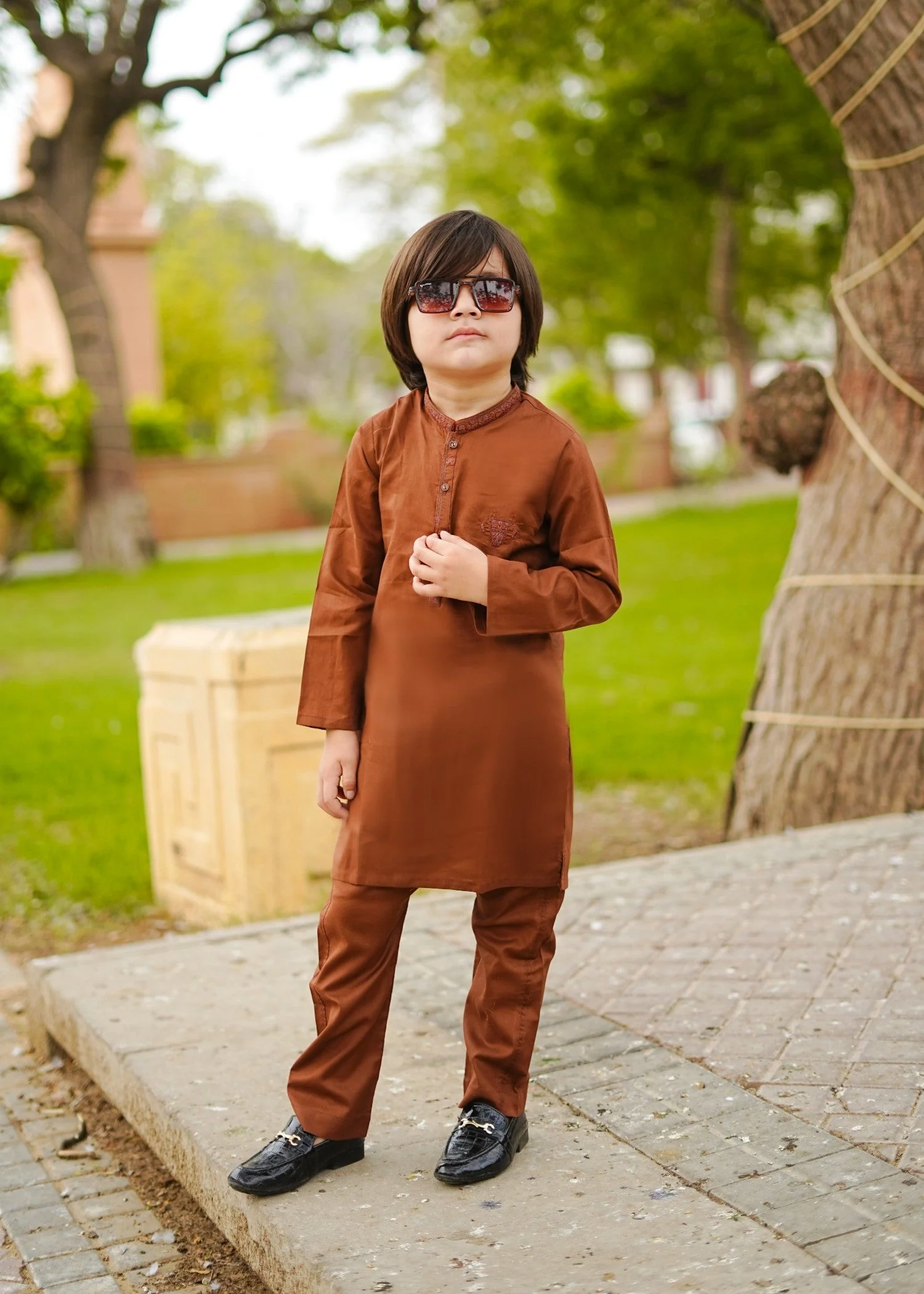 Bronze Kurta Trouser-AH 048 6 Bronze Kurta Trouser-AH 048