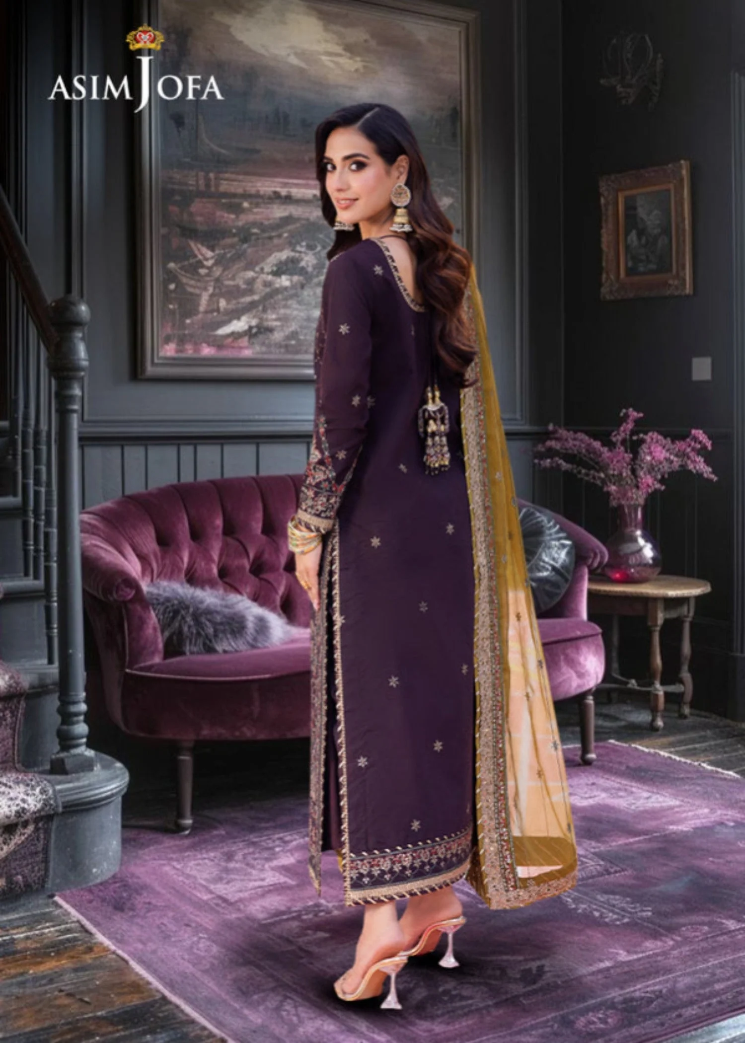 AJMJ-11 EMBROIDERED PAPER COTTON 3 PCS