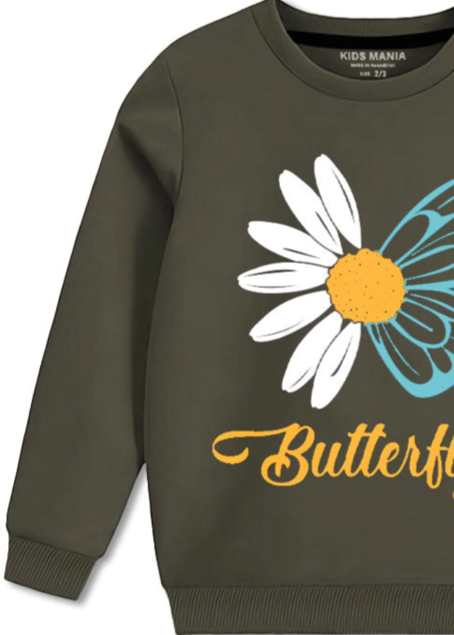 Warm & Stylish Butterfly Winter Fleece Sweatshirt for Girls