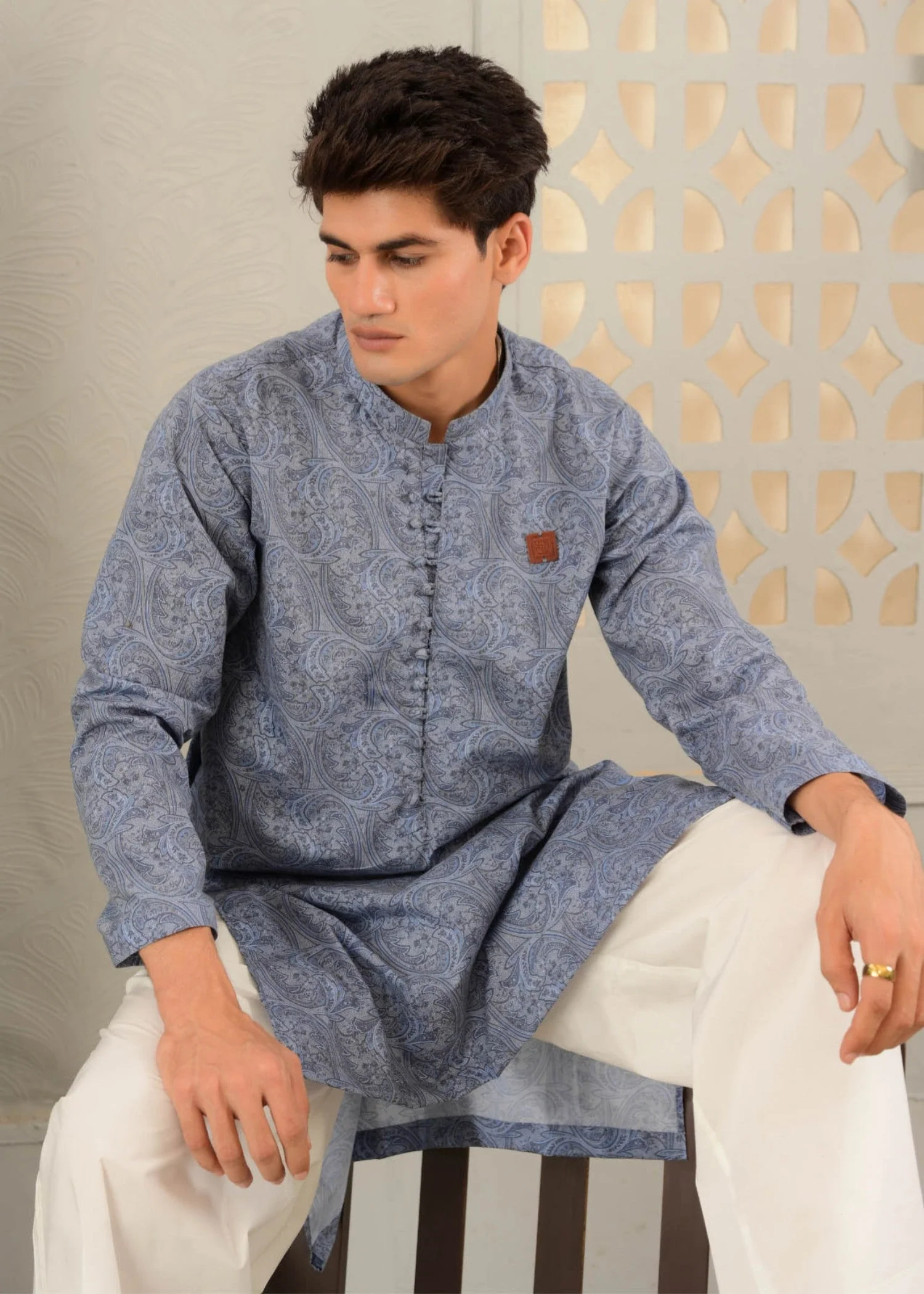 Khuwab Monochrome -Kurta