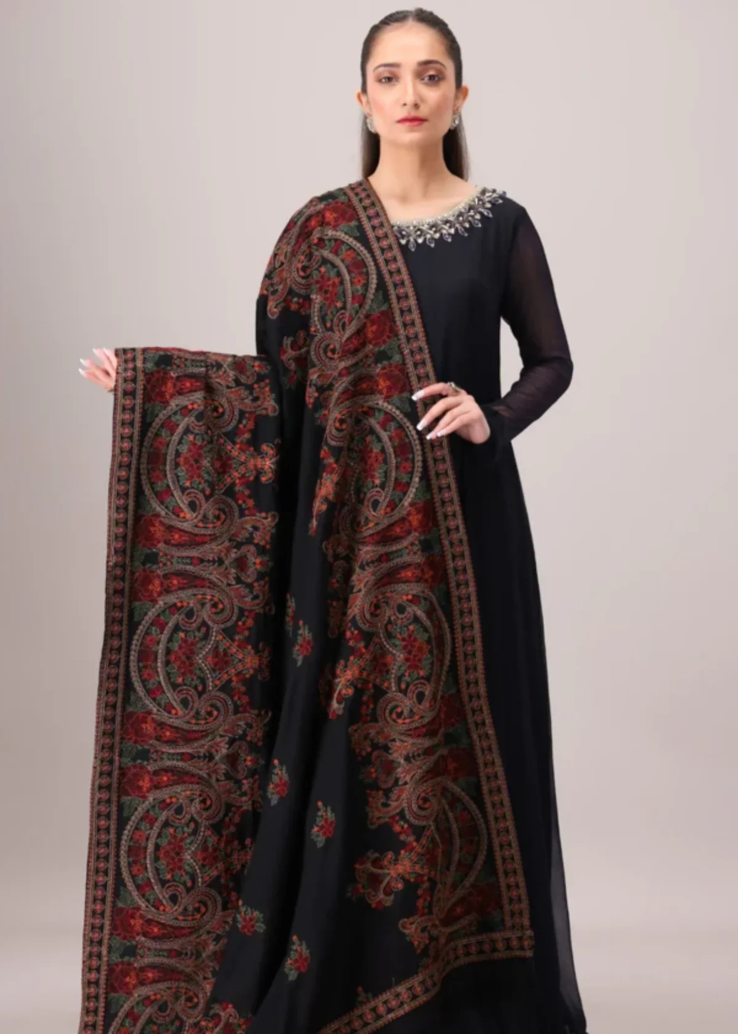 MDS-103 WINTER RAW SILK SHAWL