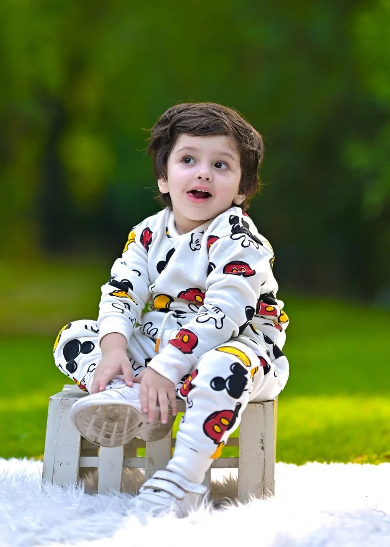 All Over Mickey White Track Suit