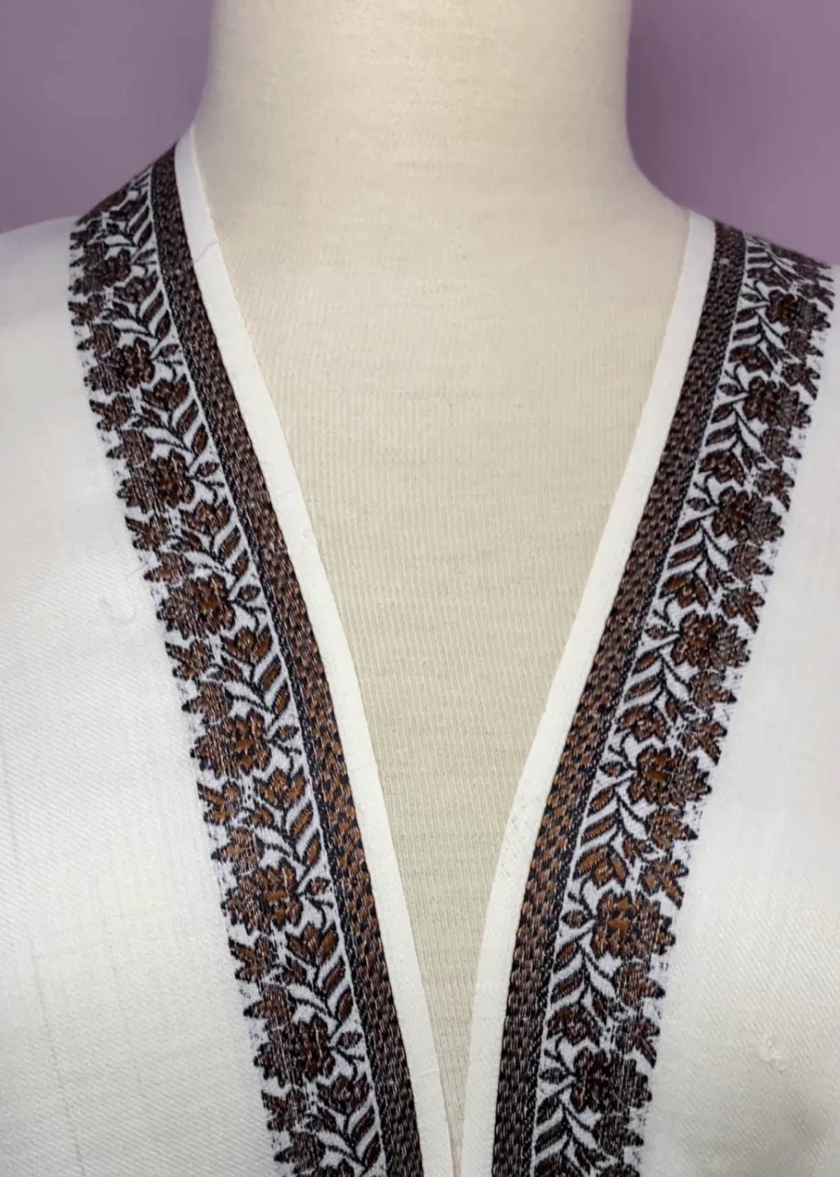Kashmiri Fancy Heera Shawl - White