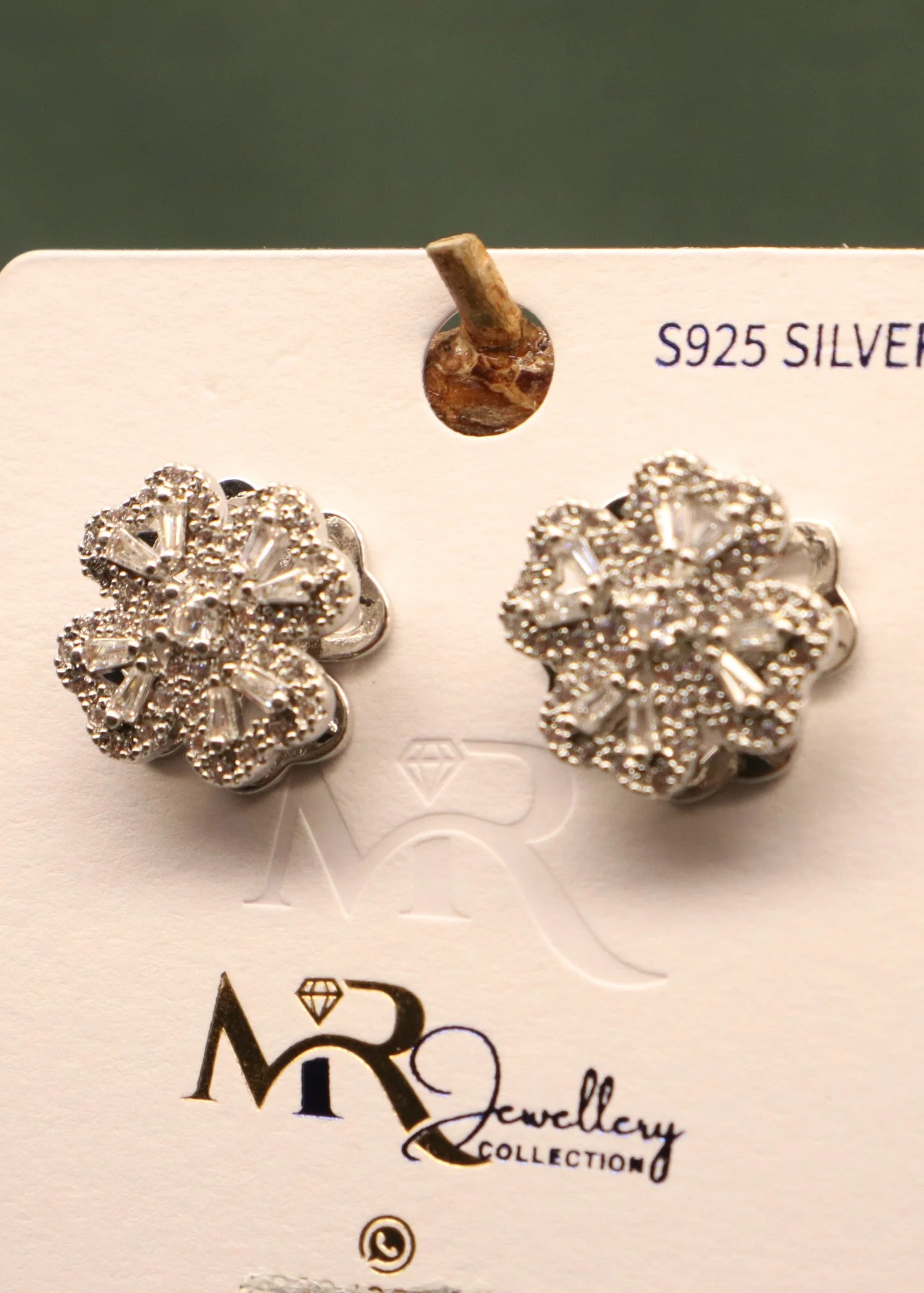 Mr.RJ | PA - silver floral studs silver coated 3 Mr.RJ | PA - silver floral studs silver coated