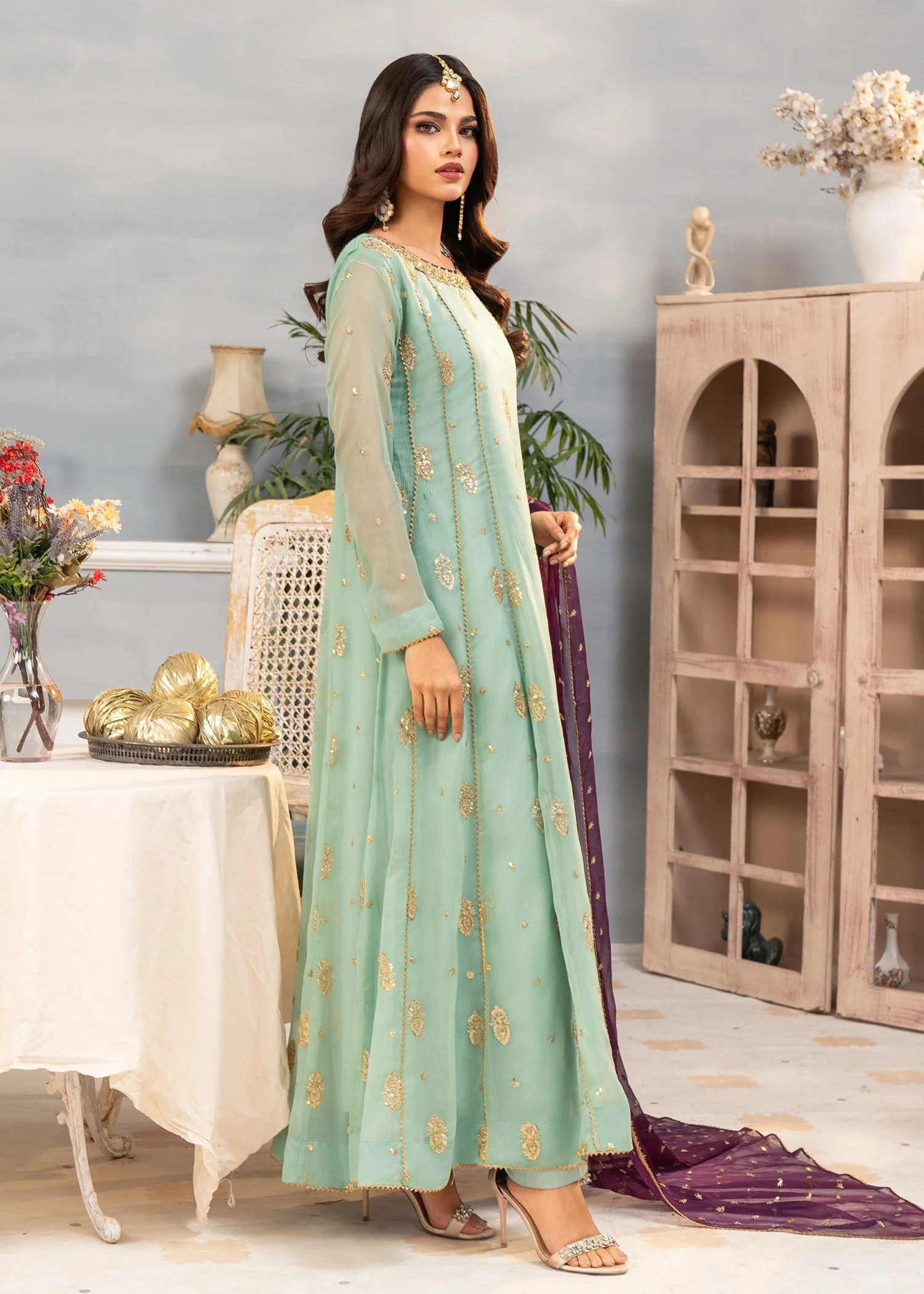 Gulnaar- Pastel Green