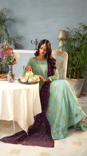 Gulnaar- Pastel Green