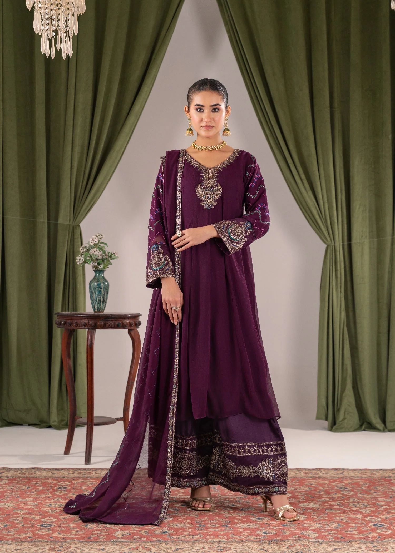 Charm Frock 3-pc chiffon