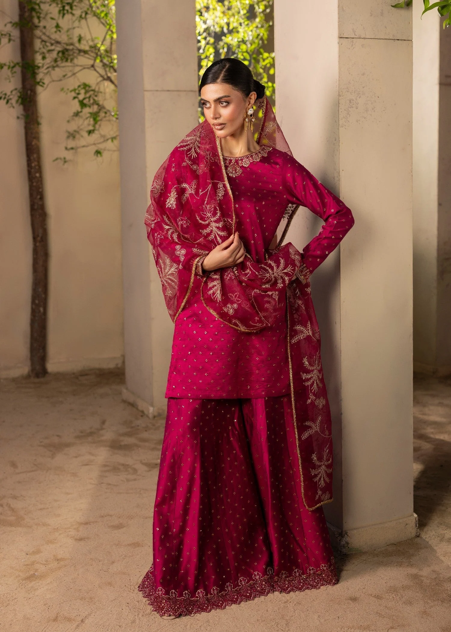 Gul Rukh Ab GULRUKH - DF-57 - MAGENTA - Shop Online At LAAM