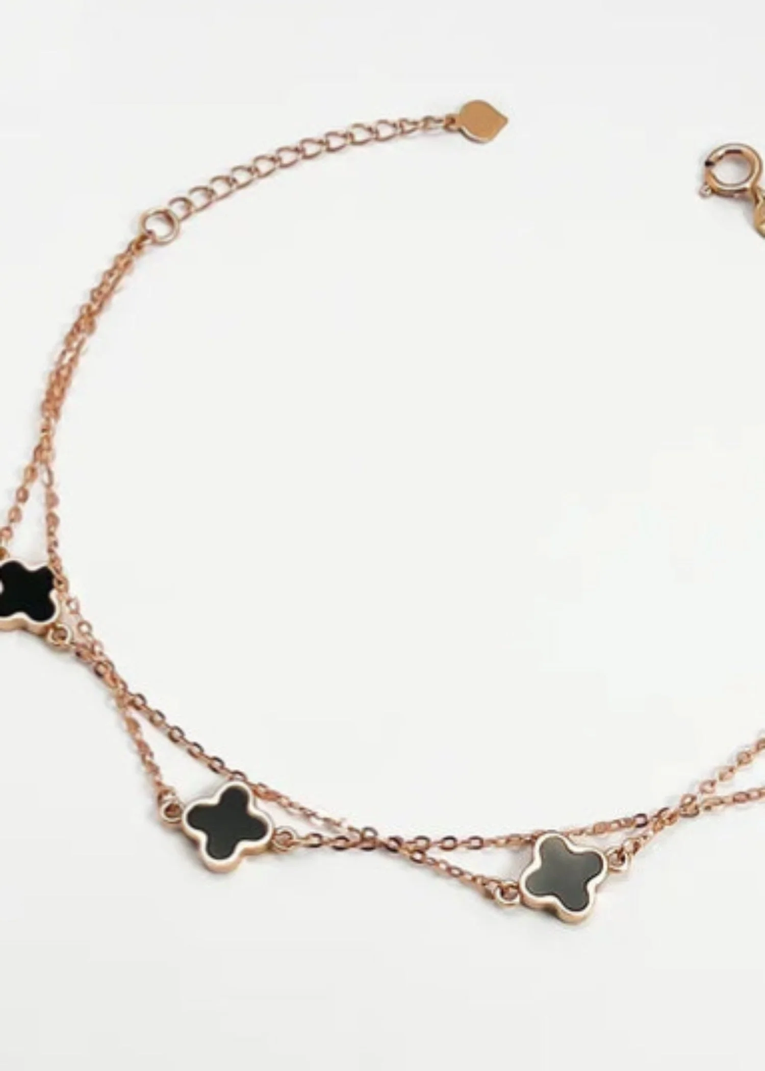 Haigh quality mini clover brecelet double layer beads chain brecelet 3 Haigh quality mini clover brecelet double layer beads chain brecelet