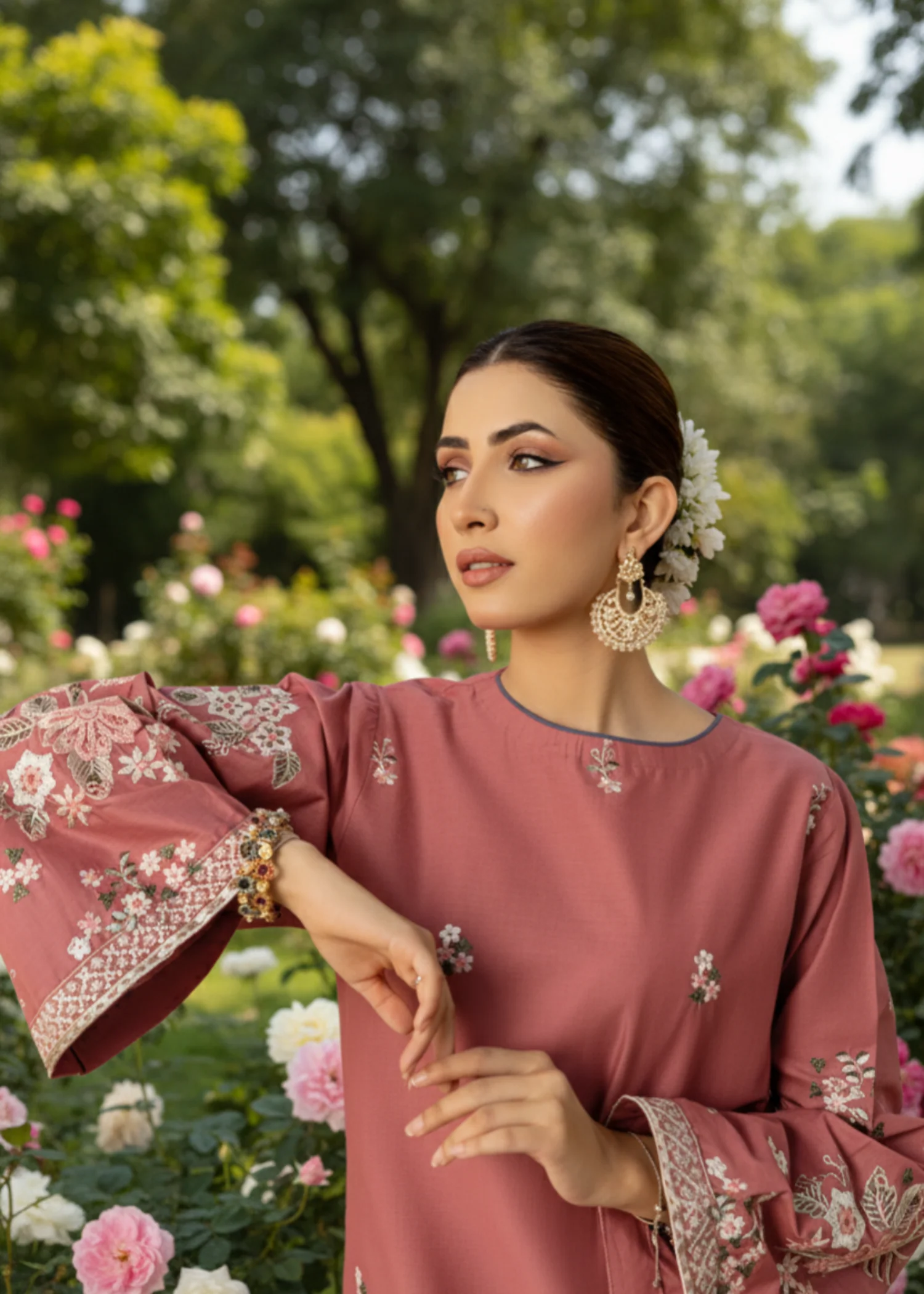 FABEHA EMBROIDERY 2 PIECE DRESS