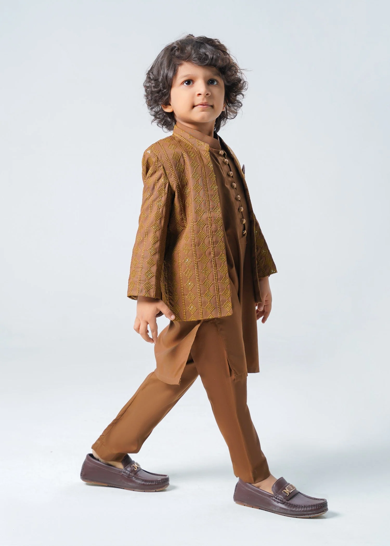Brown Prince Coat Suit P34