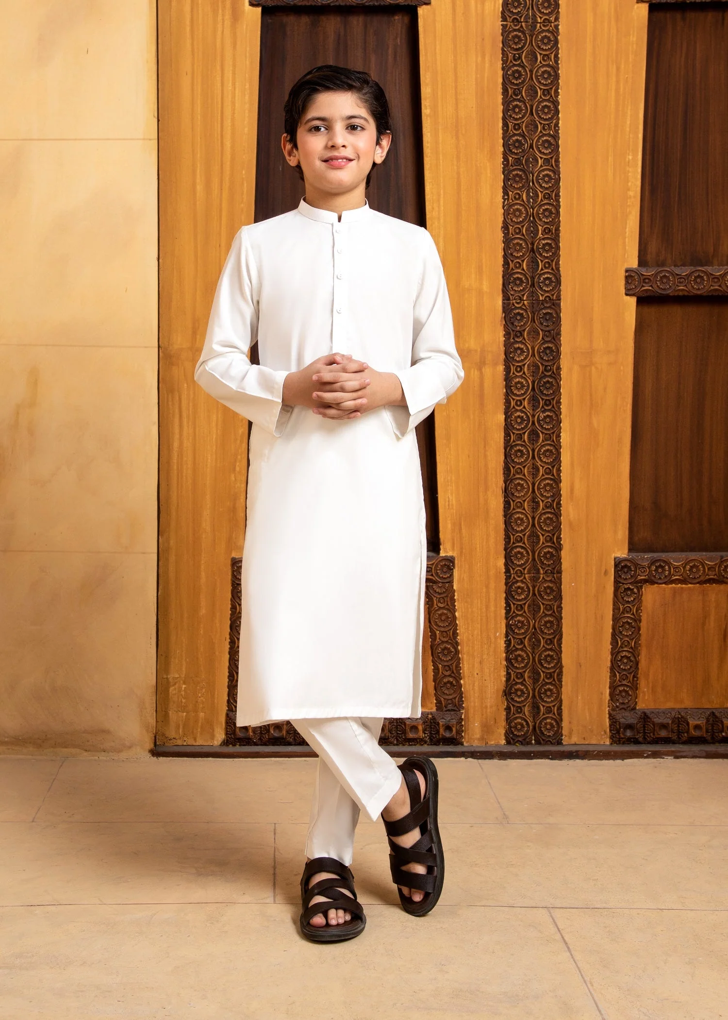Off White Kurta Trouser