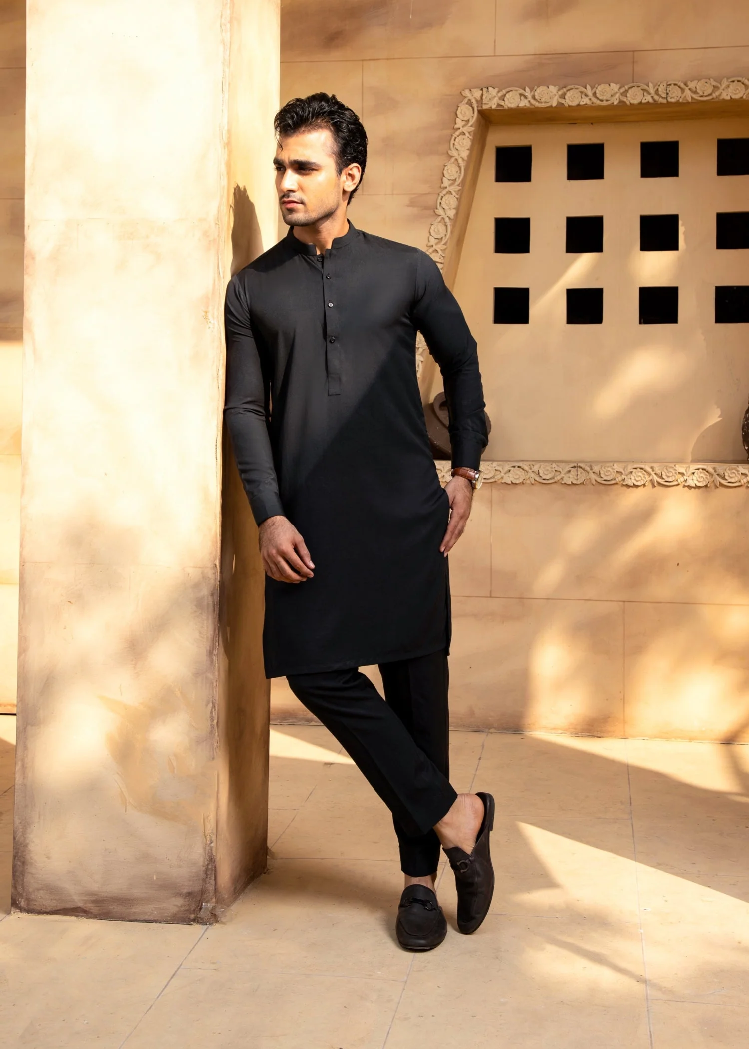 Boski Black Kurta Trouser