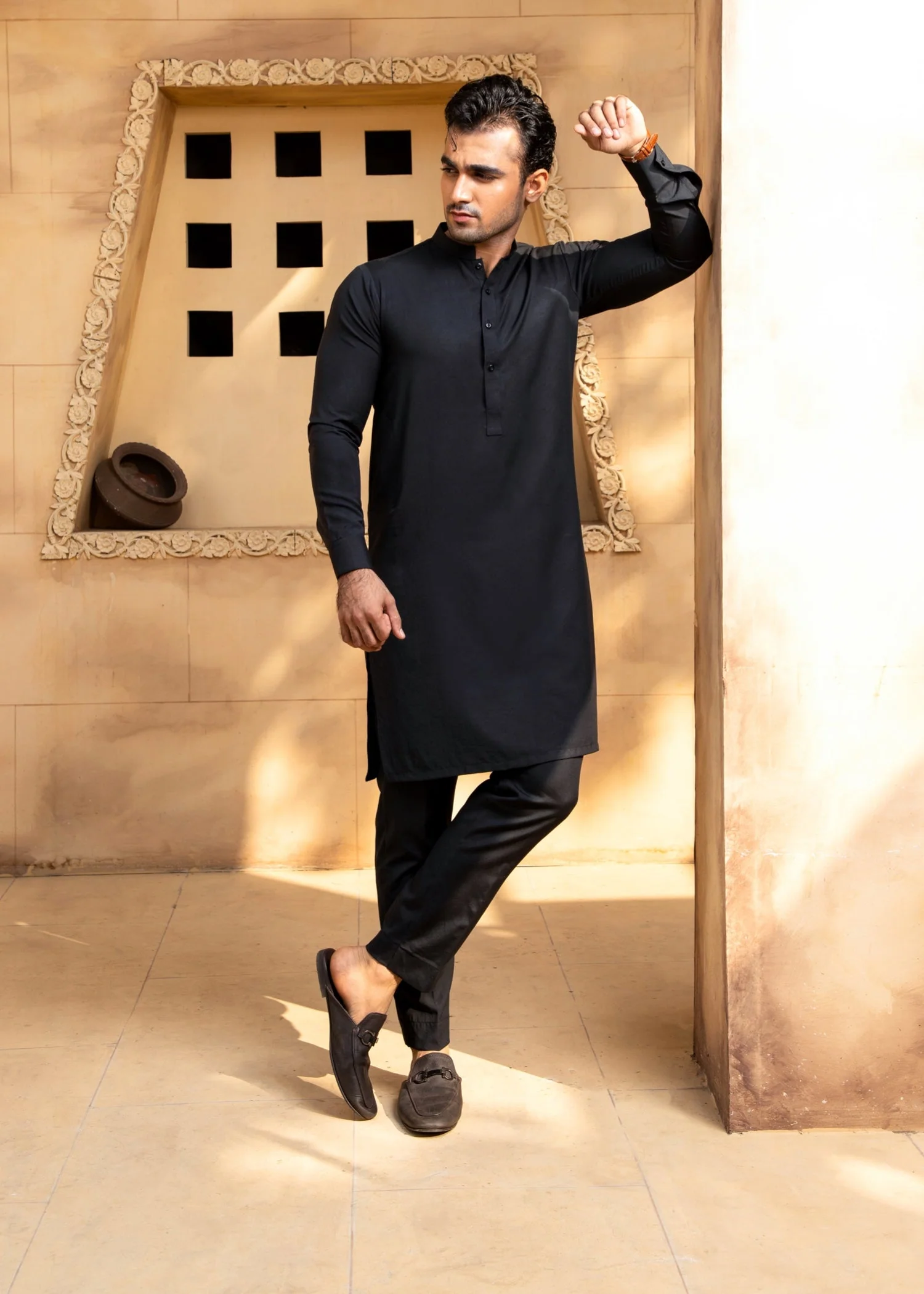 Boski Black Kurta Trouser