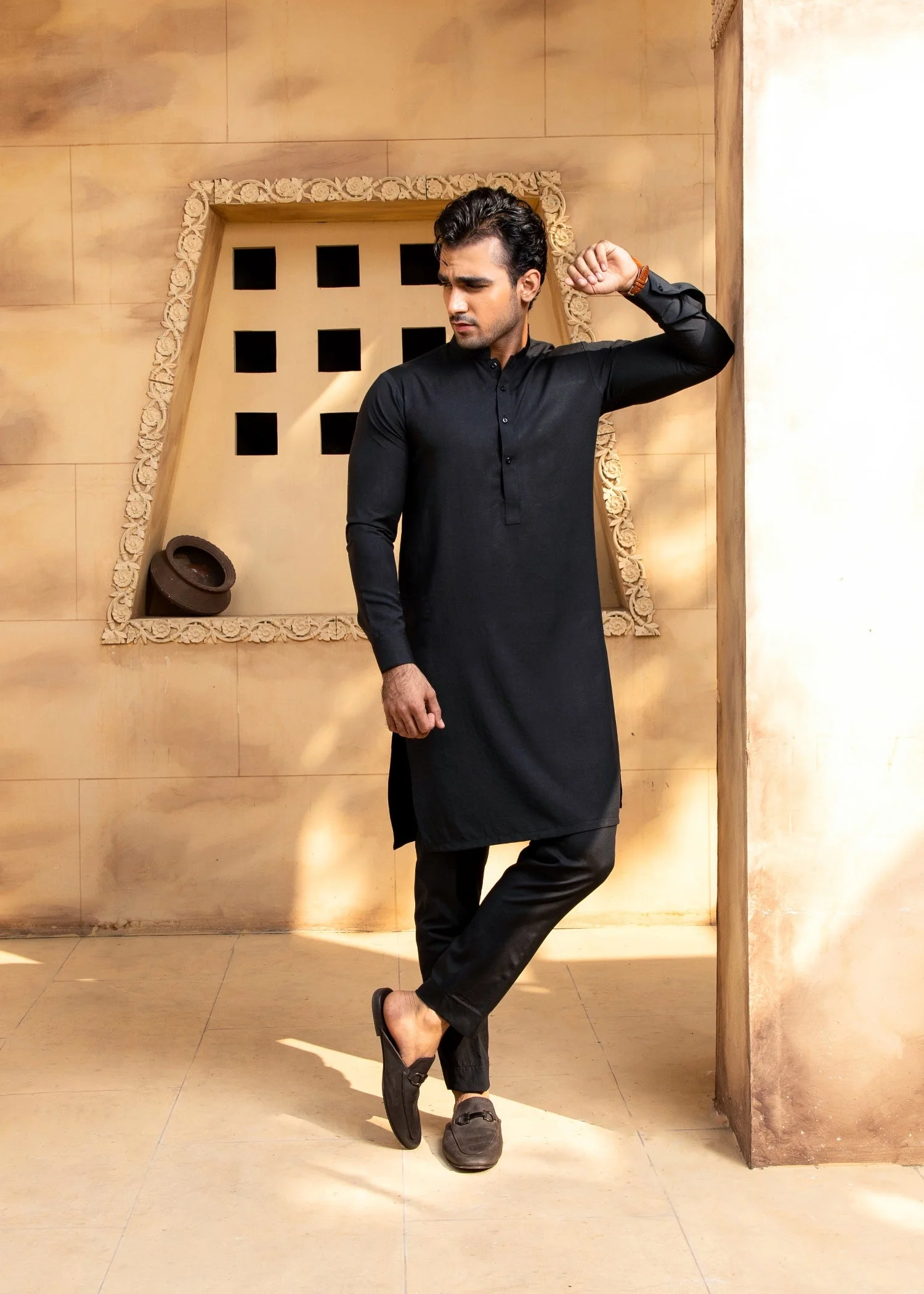 Boski Black Kurta Trouser