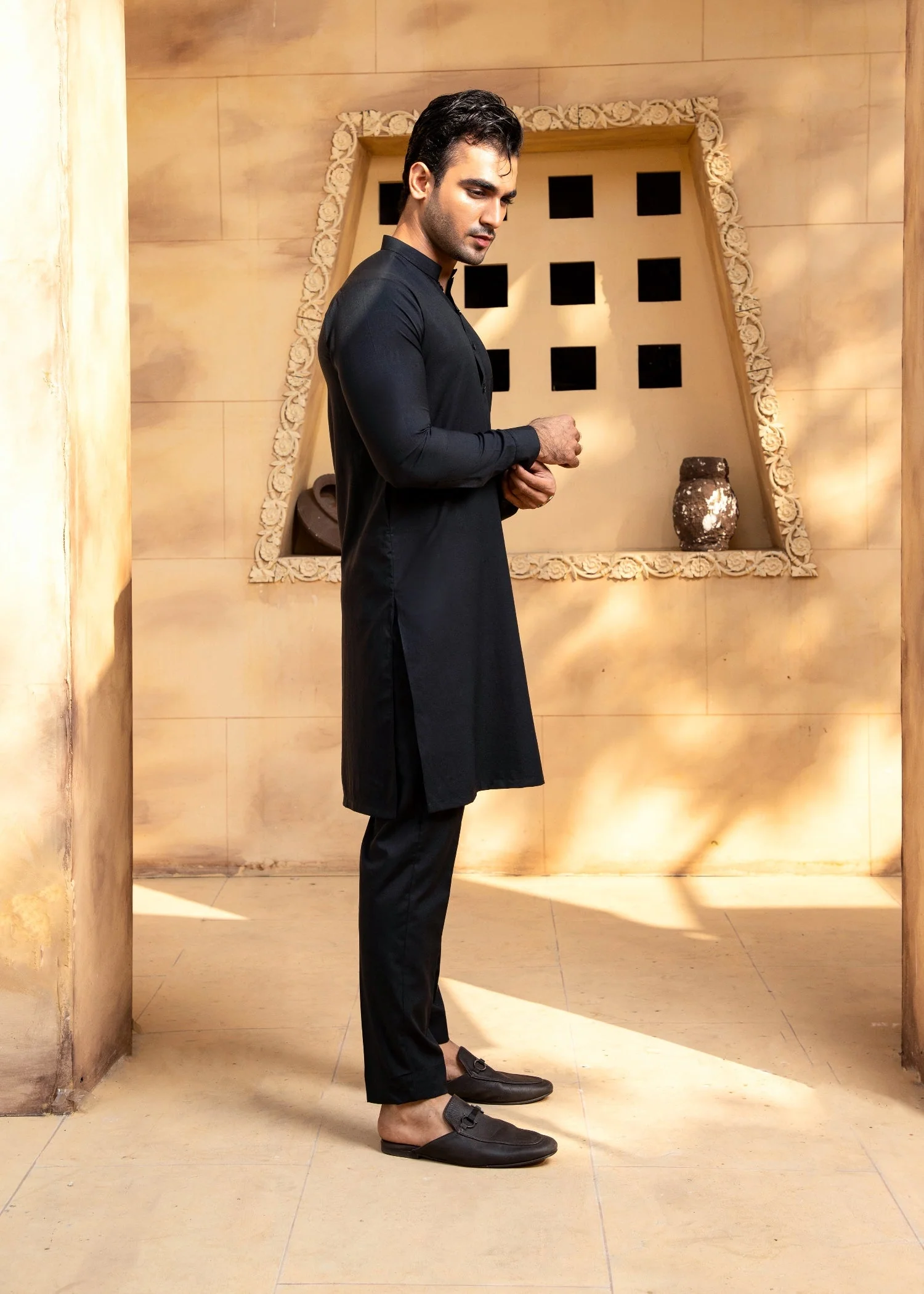Boski Black Kurta Trouser